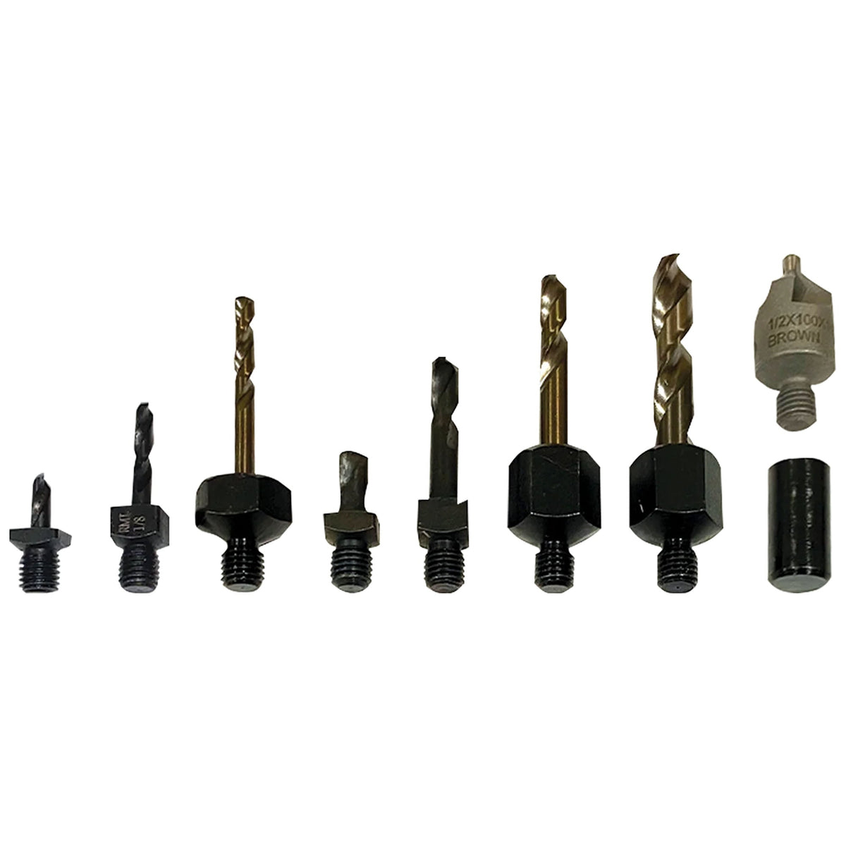 Threaded Aviation Bit Threaded Drill Bit Kit - Cobalt - Aircraft, Automotive, Marine