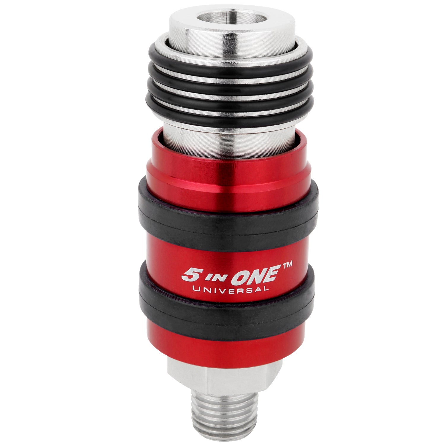 5 In One® Universal Safety Exhaust Quick-Connect Industrial Coupler, 1/4