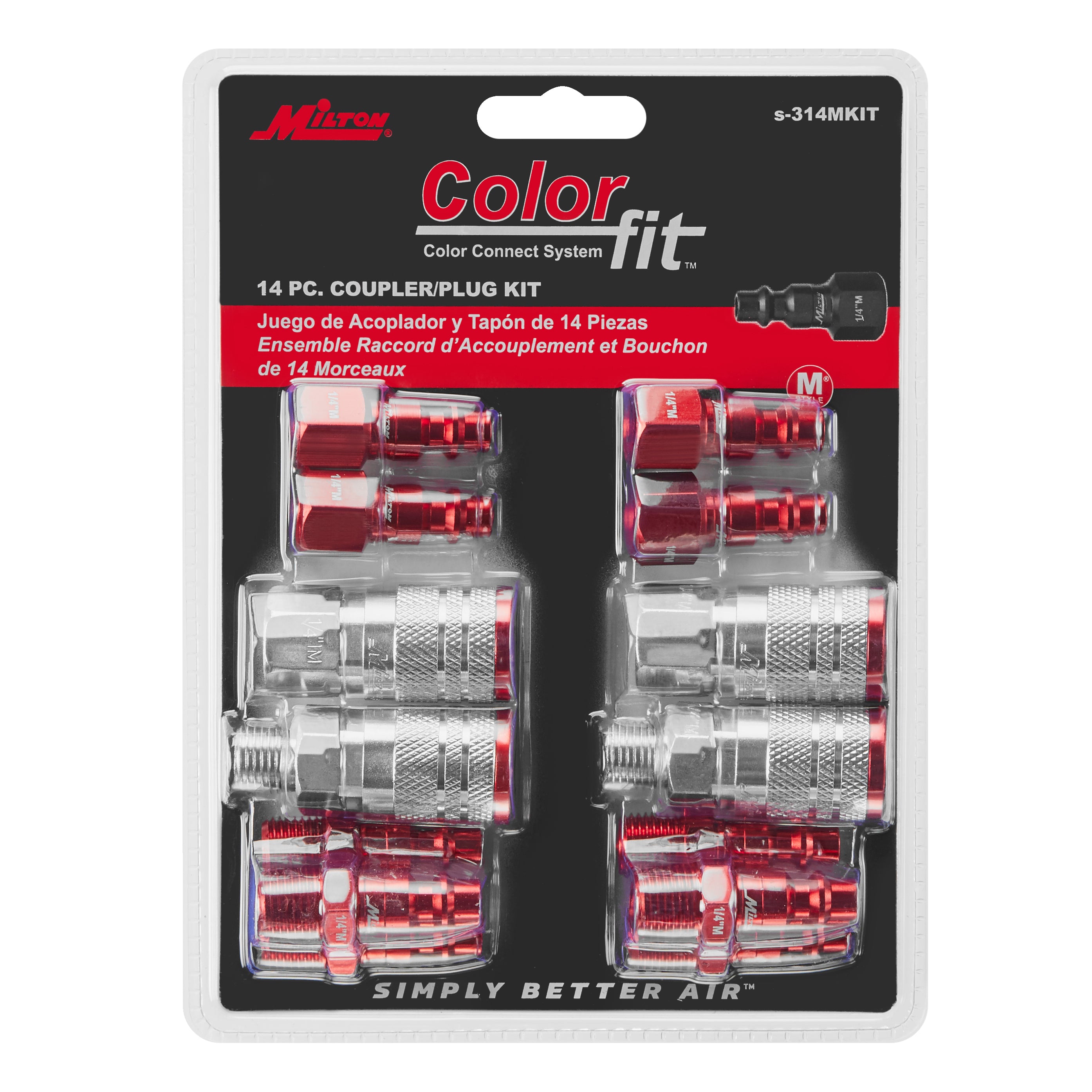 COLORFIT® Coupler & Plug Kit - M-STYLE® - 1/4