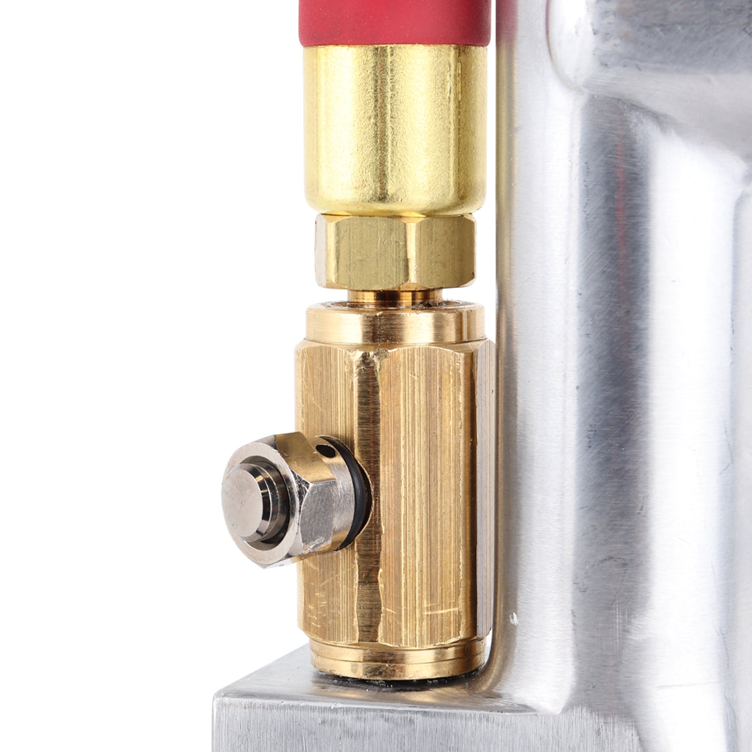 Service Station Tire Inflator and Air Pressure Gauge, Single Head Chuck, 1/4