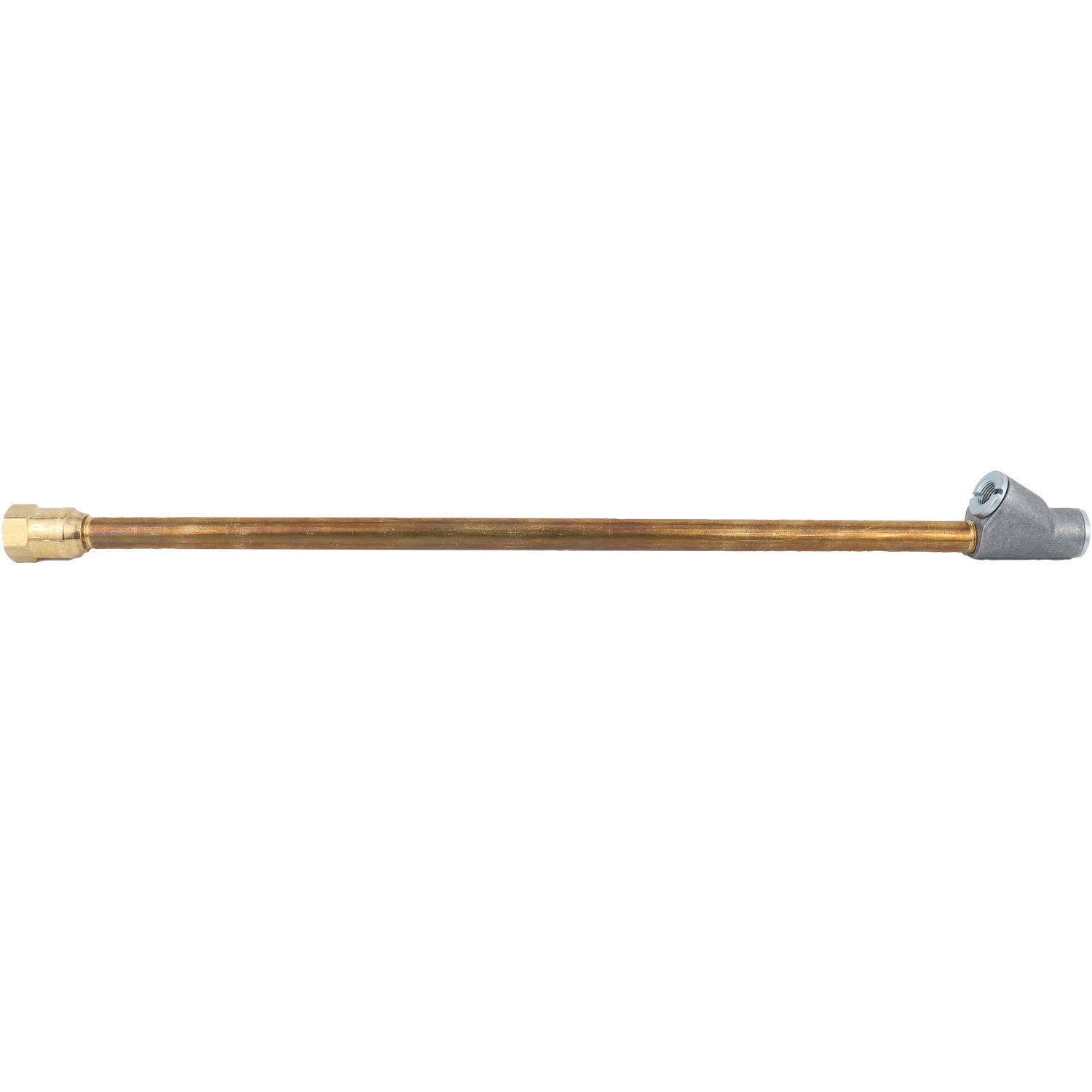 Straight Foot Dual Head Air Chuck for Tire Pressure Guage, 12