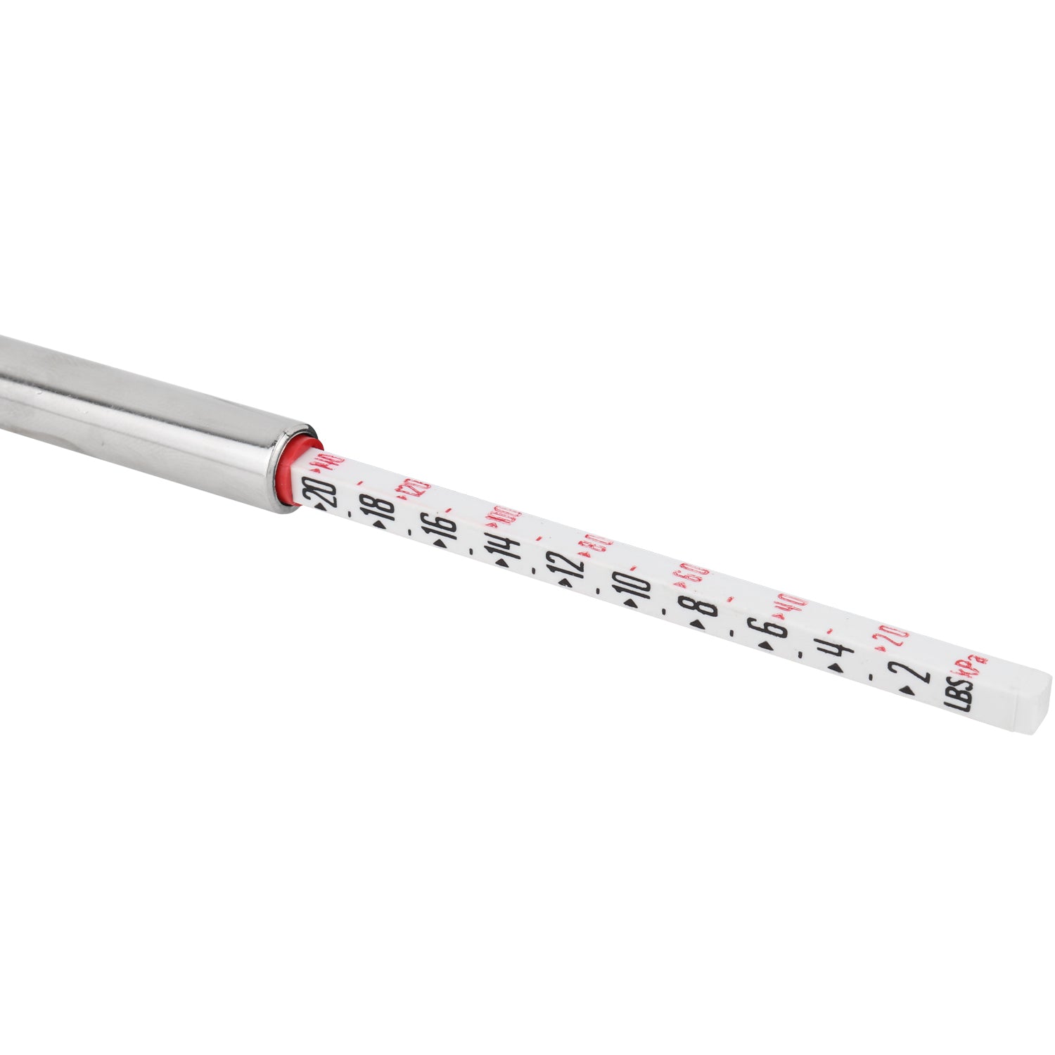 Milton® Heavy Duty, Tire Pencil Gauge, 2-20 PSI, Single Head Air Chuck, Brass Tubing, Corrosion Resistant