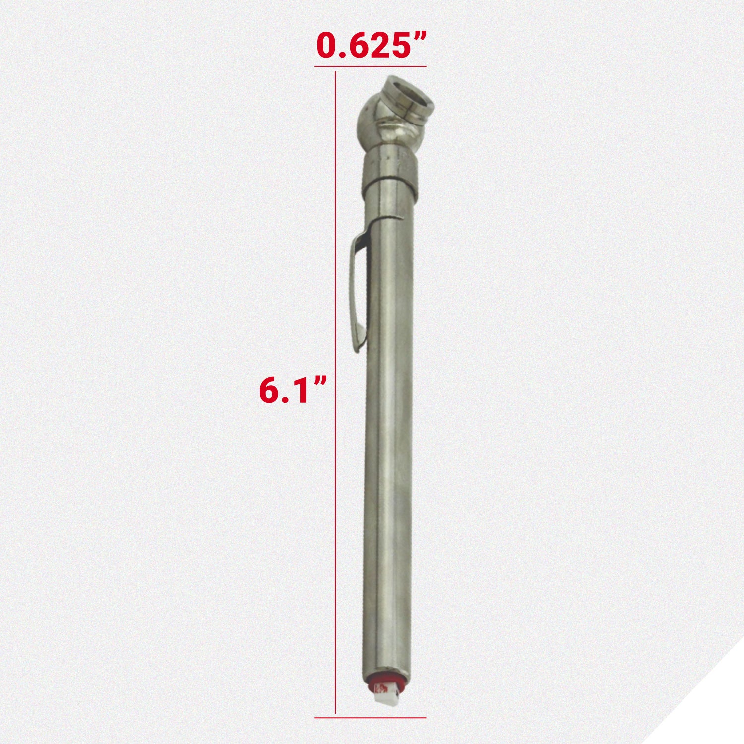 Milton® Heavy Duty, Tire & Tread Pencil Gauge, 10-70 PSI, Single Head Air Chuck, Brass Tubing, Corrosion Resistant