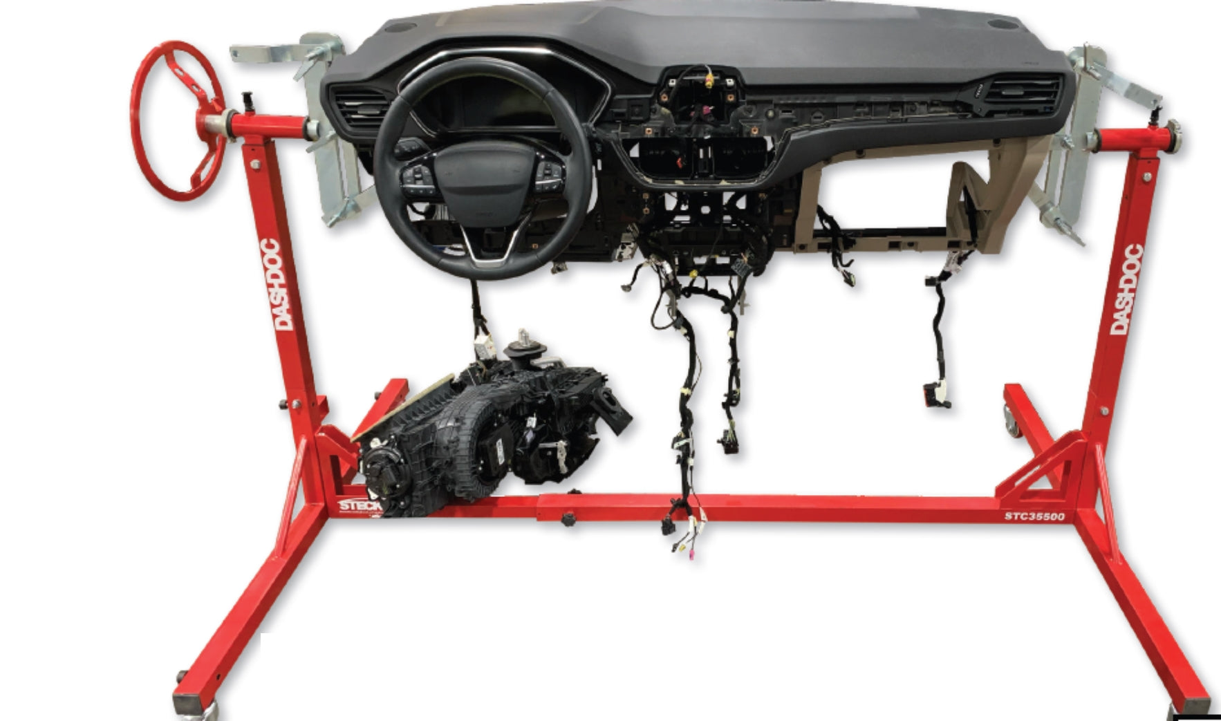 DashDoc™ STC35500 Dashboard Service Workstation – Mobile 360° Rotating Dashboard Support Platform