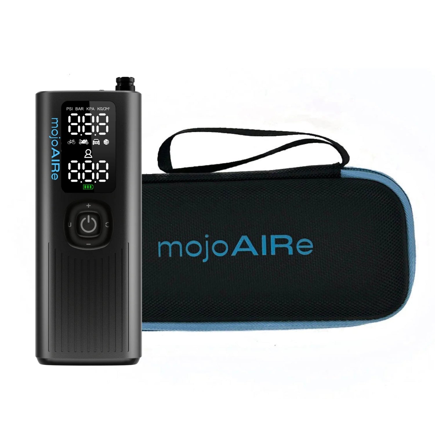 Milton® mojoAIRe® Portable Tire Inflator 120 PSI + Protective Carry Case Bundle