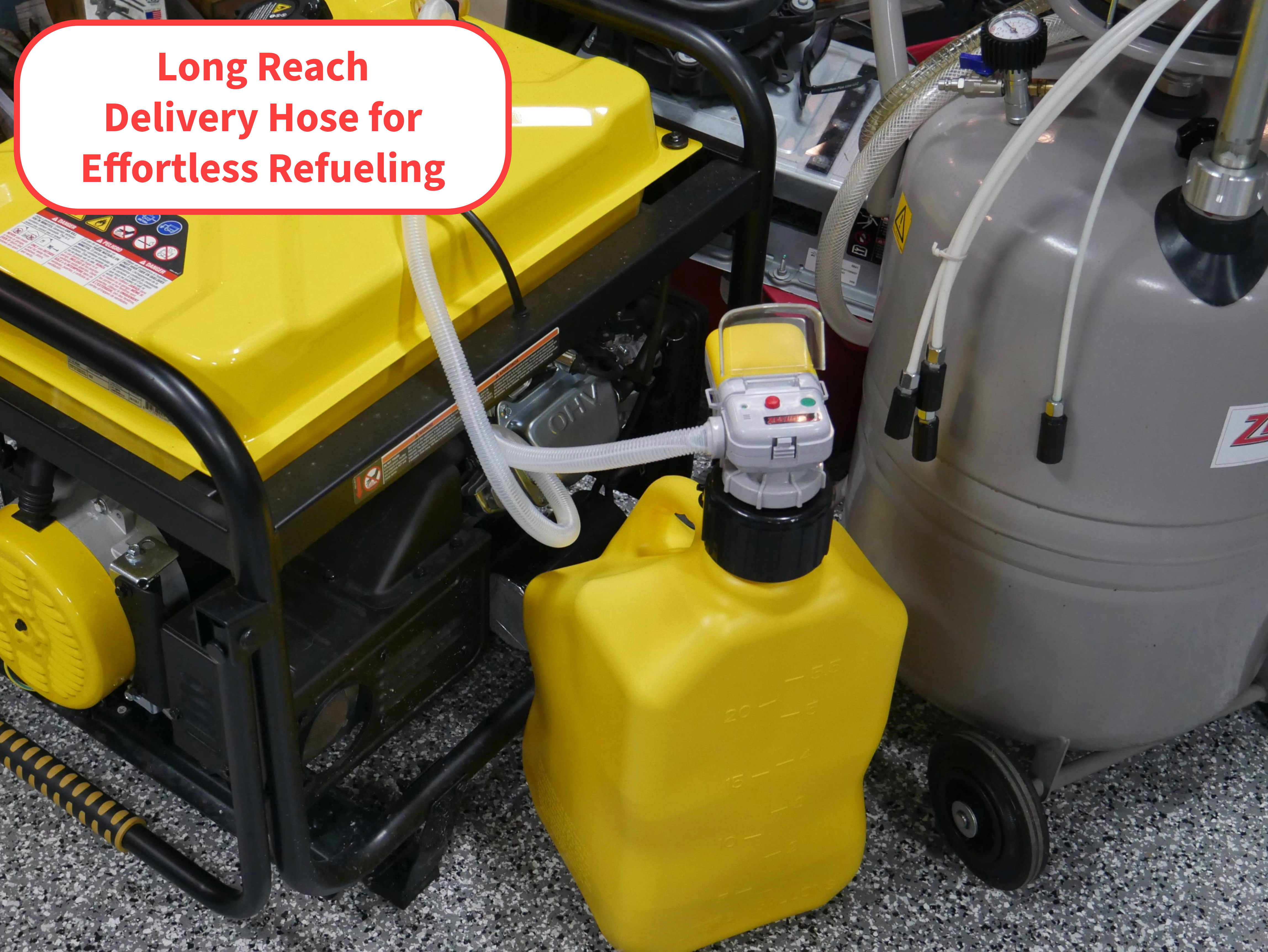 ZE1030XLD – AA Battery Powered Fuel Can Transfer Pump for Racing Style ZE1030XLD – AA Battery Powered Fuel Can Transfer Pump for Racing Style