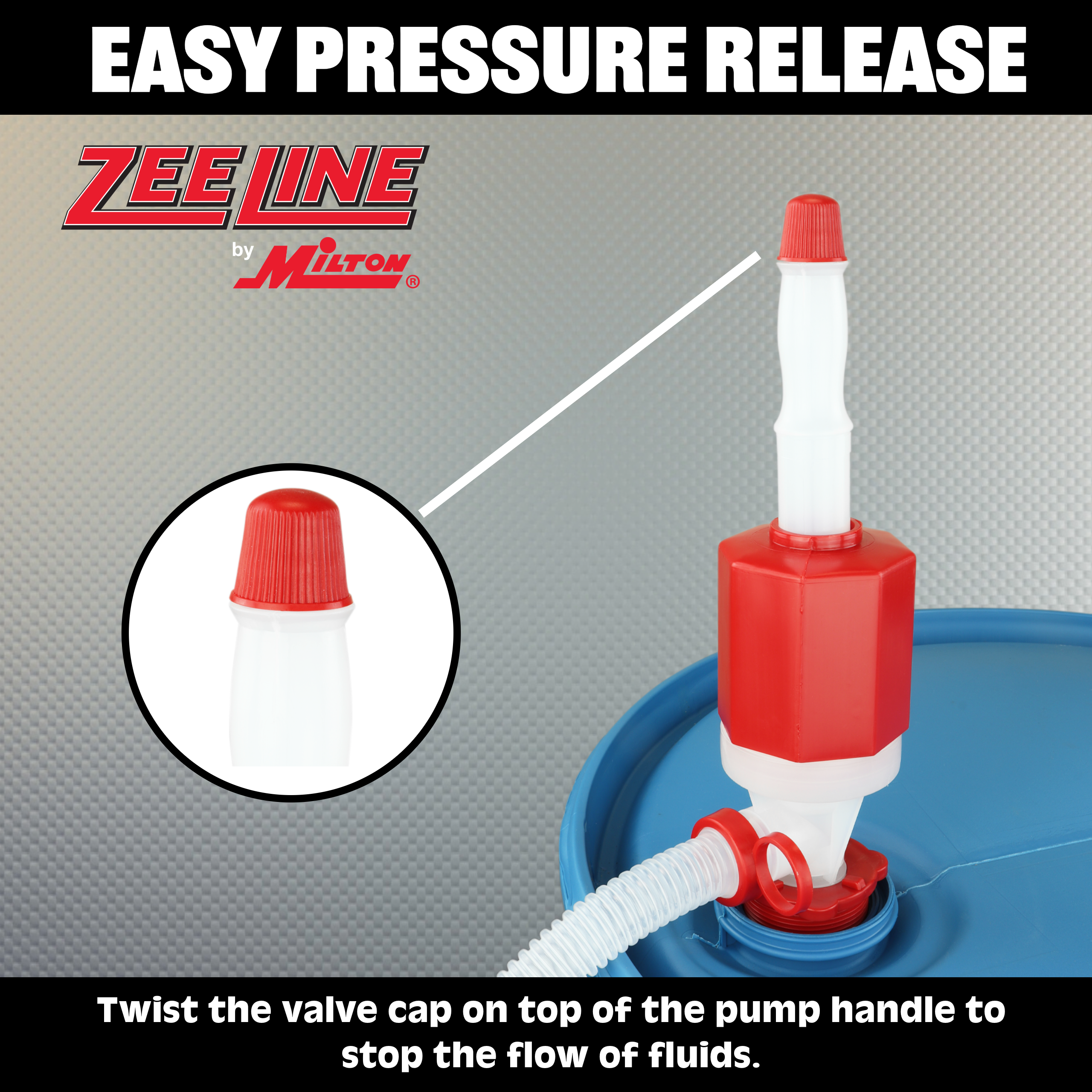 ZE369W - Polyethylene/Polypropylene Siphon Drum Pump with Hose (7 Gall ZE369W - Polyethylene/Polypropylene Siphon Drum Pump with Hose (7 Gall