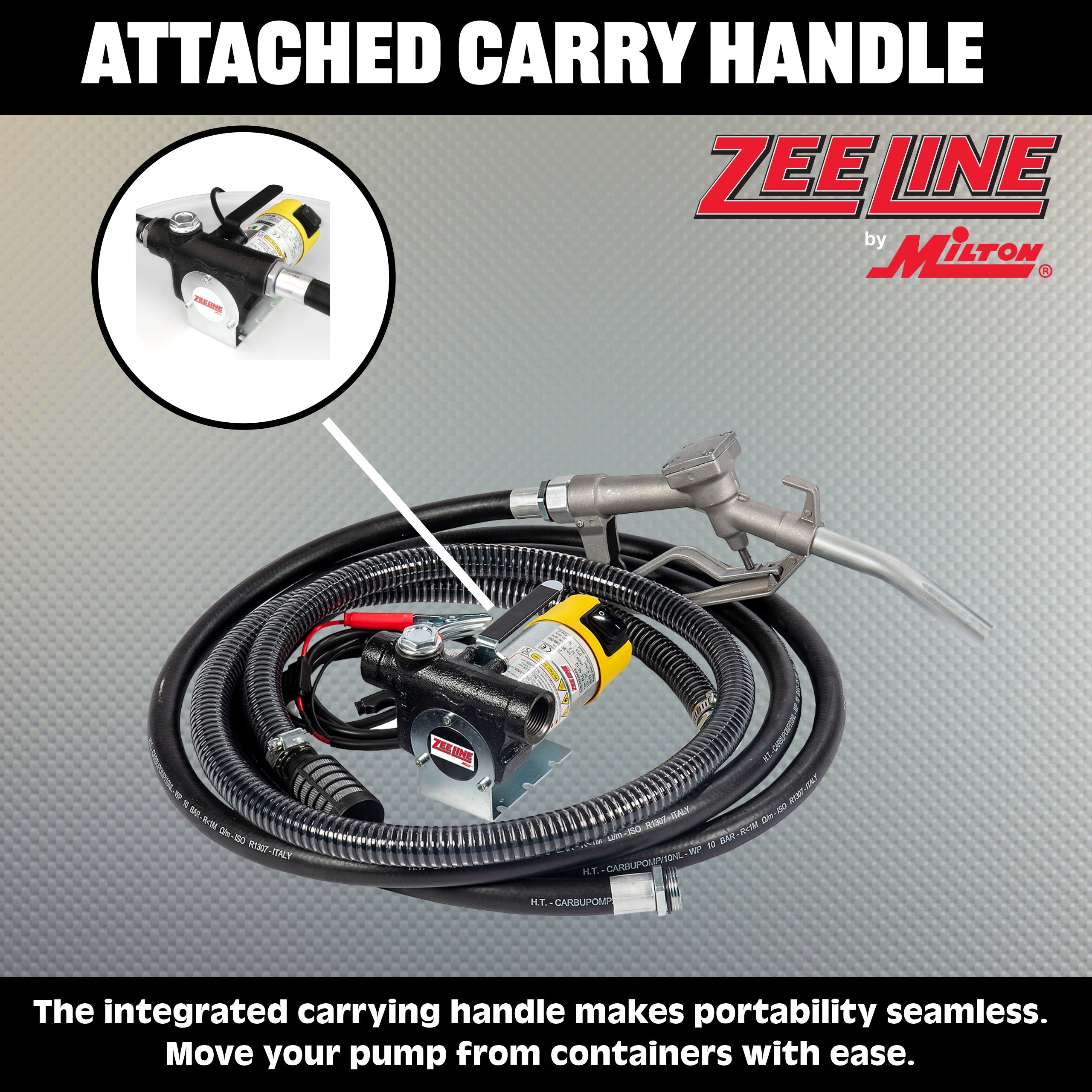 ZE924 – Portable 12-Volt Electric Diesel Pump Kit (12 GPM)