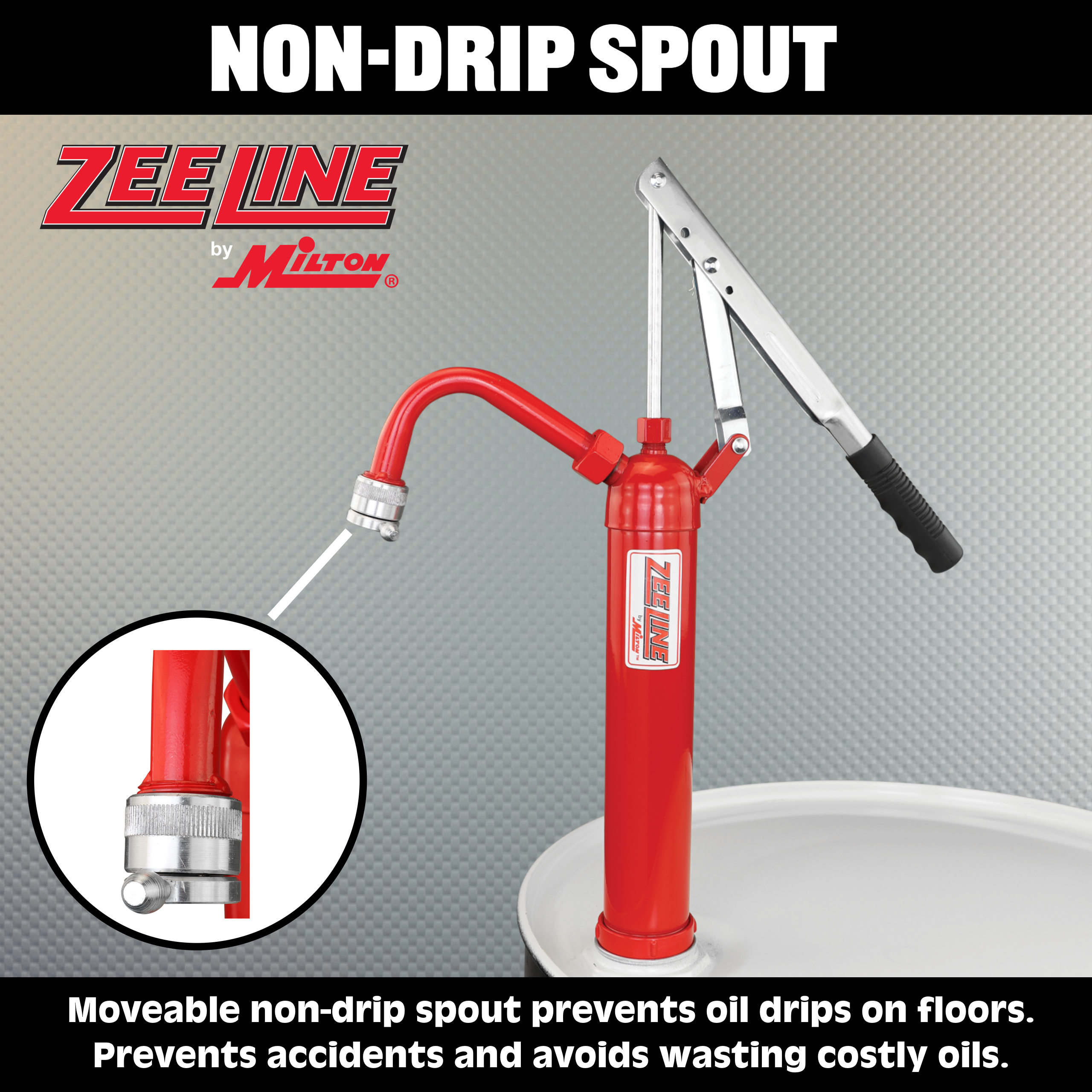 ZED-S1 - Hand Operated Lever Drum Pump, All Steel Body with Non ZED-S1 - Hand Operated Lever Drum Pump, All Steel Body with Non