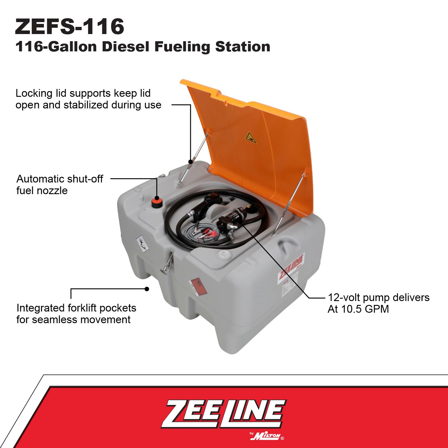 ZEFS-116 - 116-Gallon Portable Diesel Fueling Station