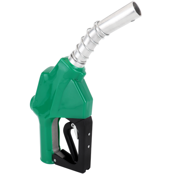 ZE1549 - Green Fuel Nozzle with Curved Spout (3/4) Inlet