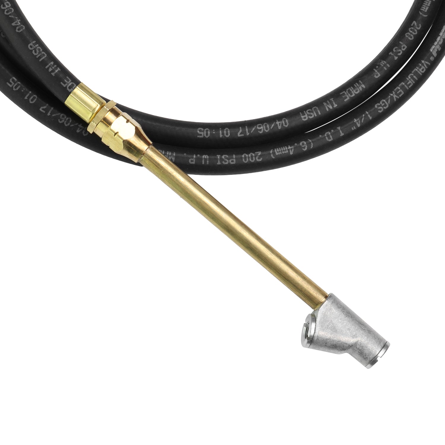 OSHA-Compliant Digital Tire Inflator Gauge with 7-Ft Hose – 360° Swivel Backlit Display, 0–255 PSI