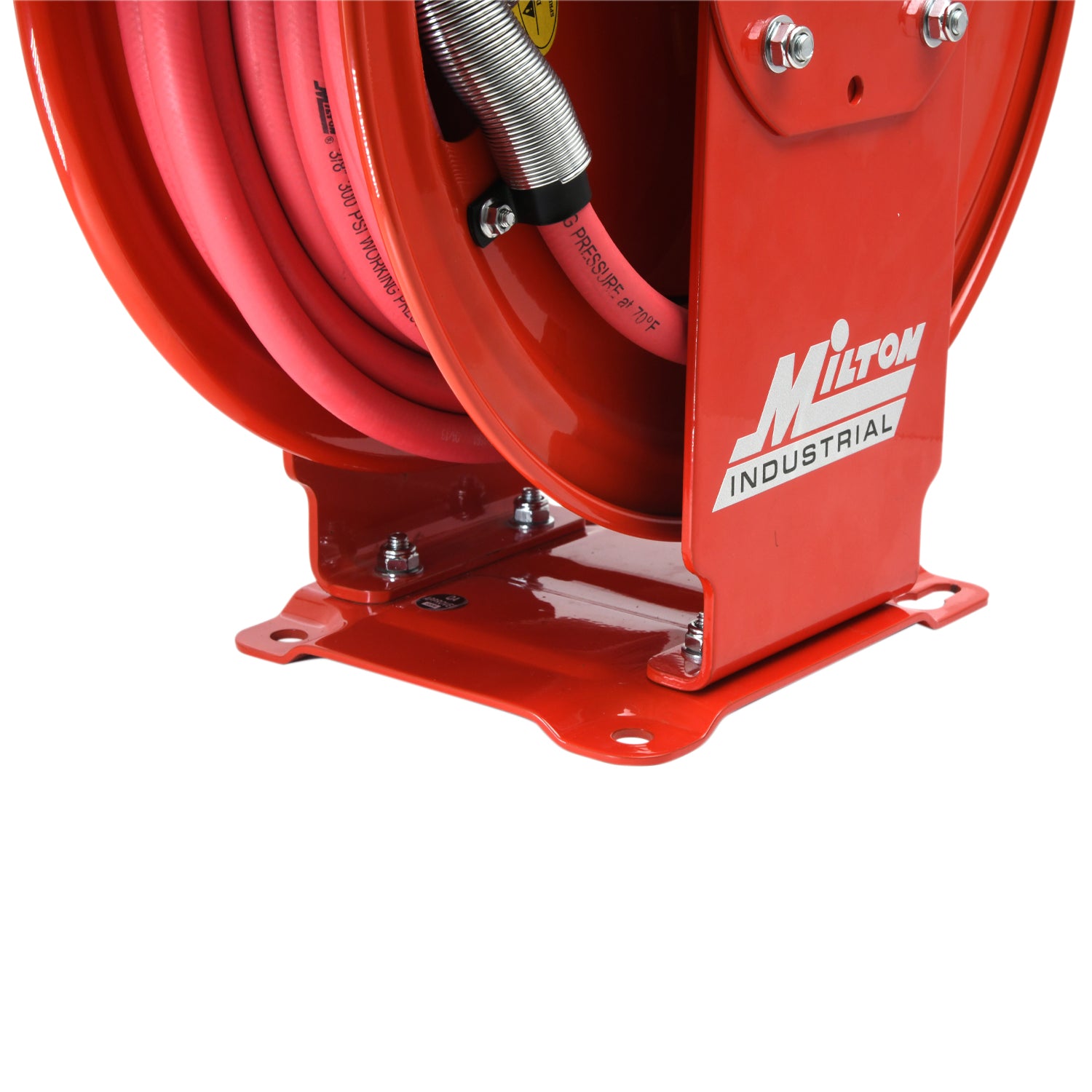 Industrial Auto-Retracting Hose Reel w/ EPDM Rubber Hose, 300 PSI