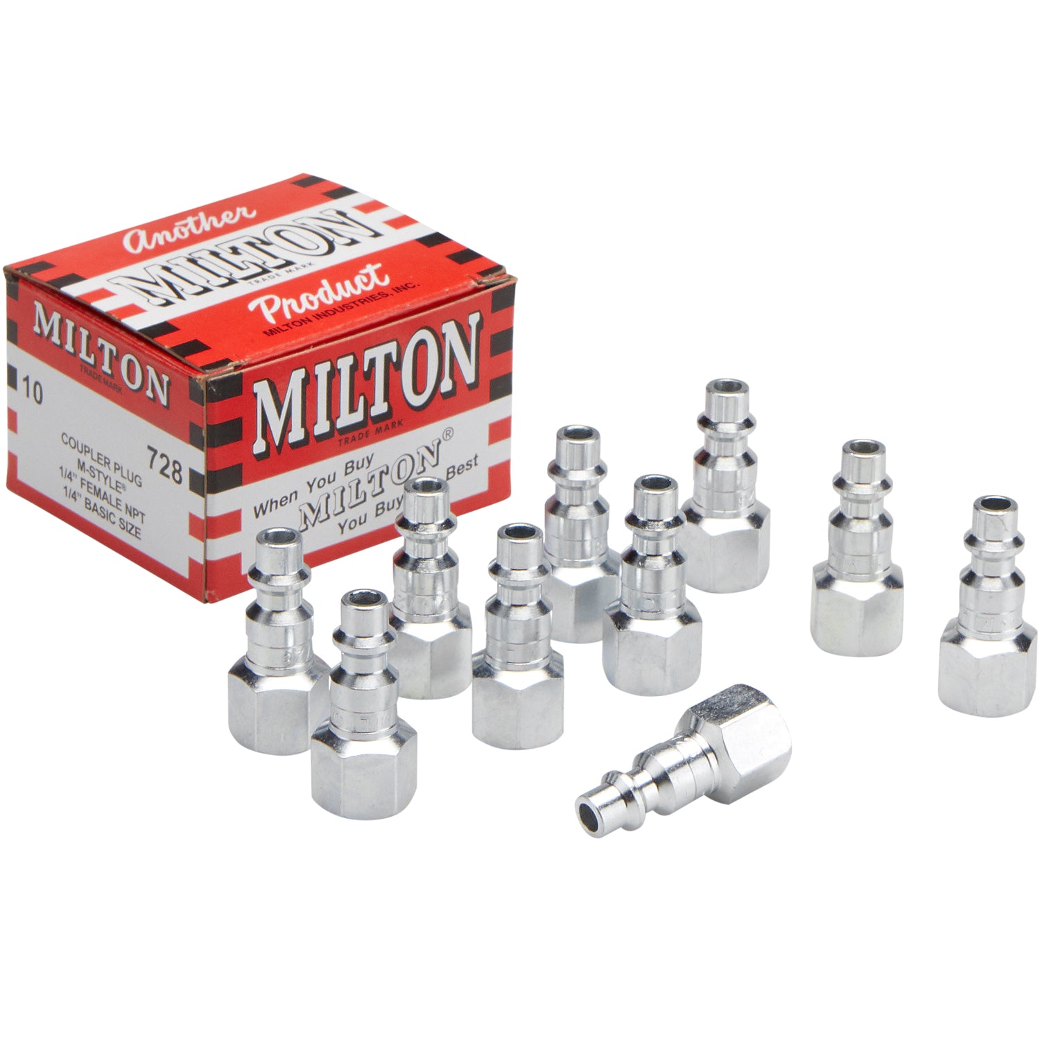 1/4" FNPT MStyle R Plug Milton Industries Couplers & Plugs