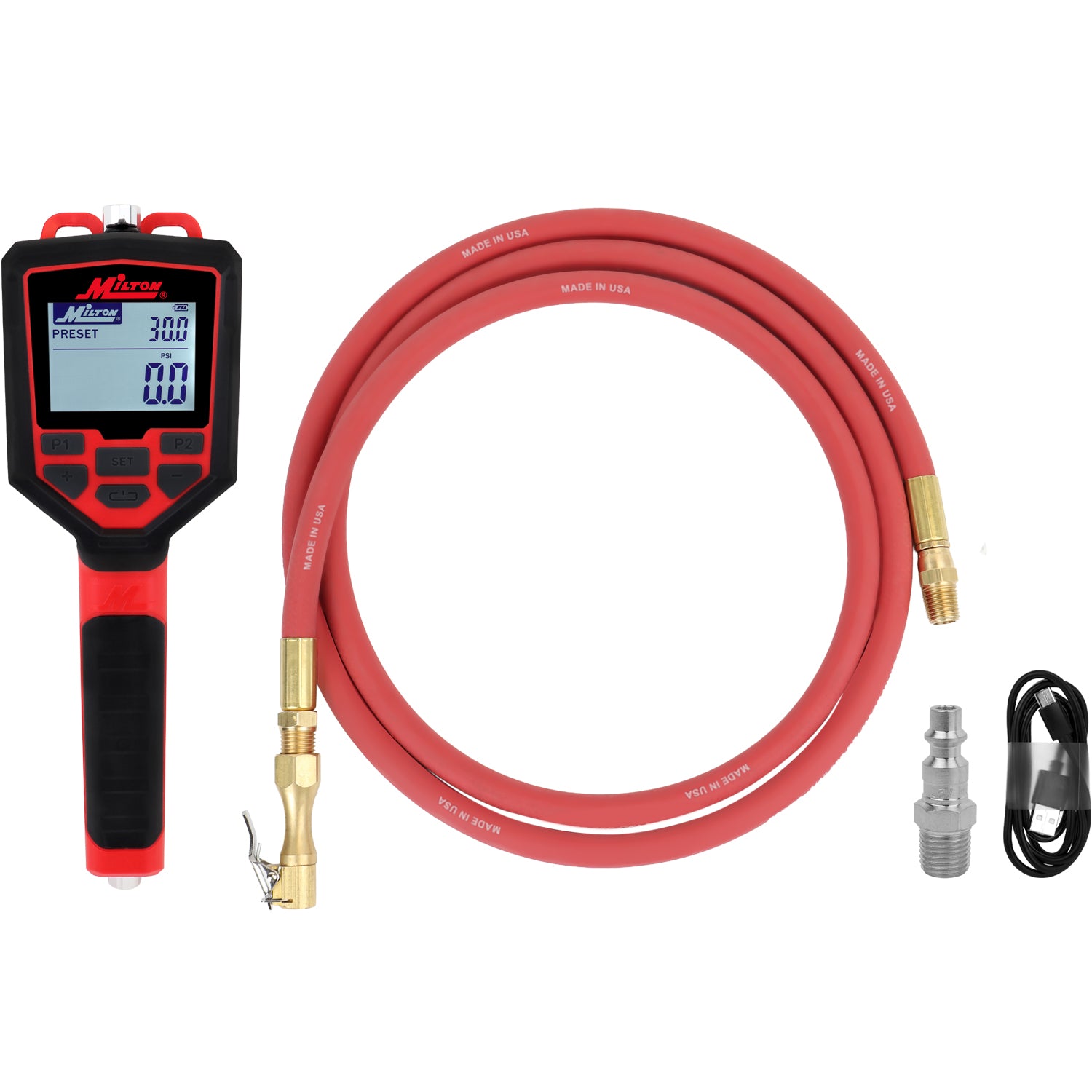 Preset Digital Auto Tire Inflator with Gauge, 174 PSI Automatic Inflate & Deflate
