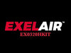 EXELAIR® Recoil Hose and Air Accessory Kit - 13' Hose, Blow Gun, Ball Foot Chuck, Pencil Gauge, M-STYLE® Couplers/Plugs, Safety Adapter, Nozzle Tips, Inflator Needle, Hex Nipple/Coupling, and Thread Tape - 150 Max PSI (20-Piece)