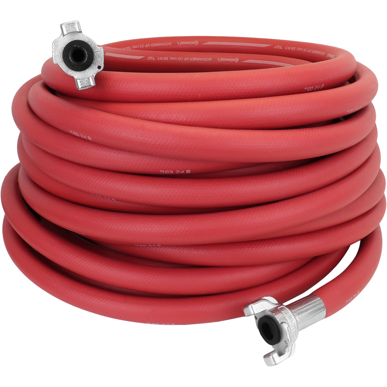 Industrial Jackhammer Red Rubber Air Hose w/ 3/4
