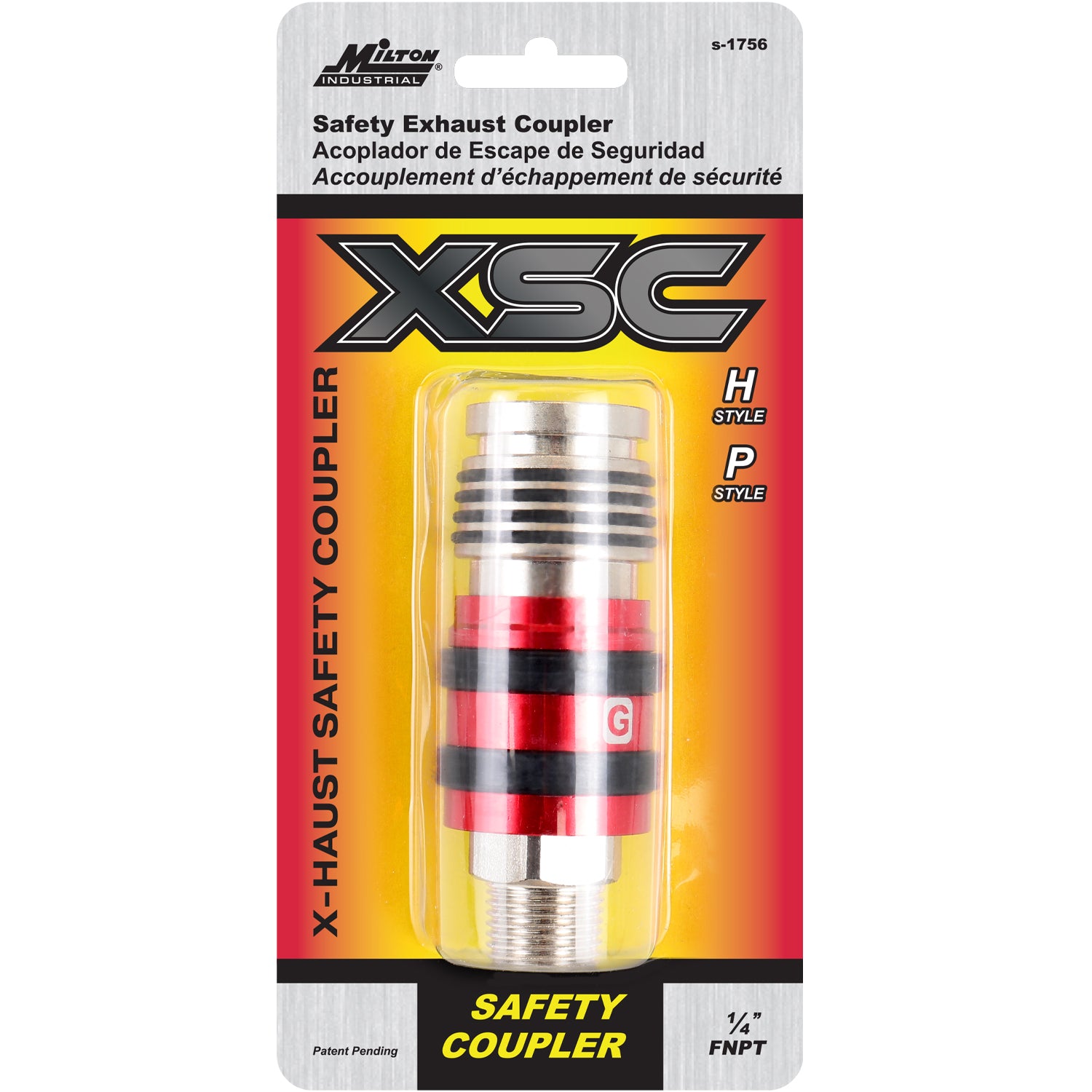 G-Style Universal Safety Exhaust Industrial Coupler, 1/2