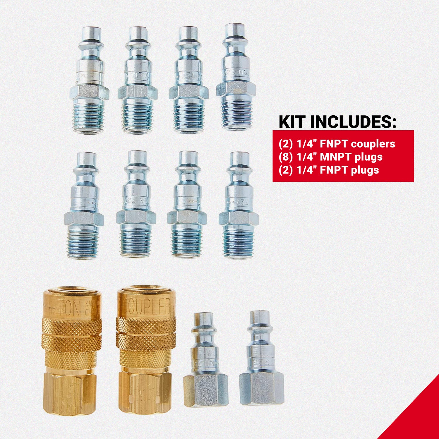 Milton 1/10,2 cm MNPT M Style Koppler, 716 Milton 1/10,2 cm MNPT M Style Koppler, 716