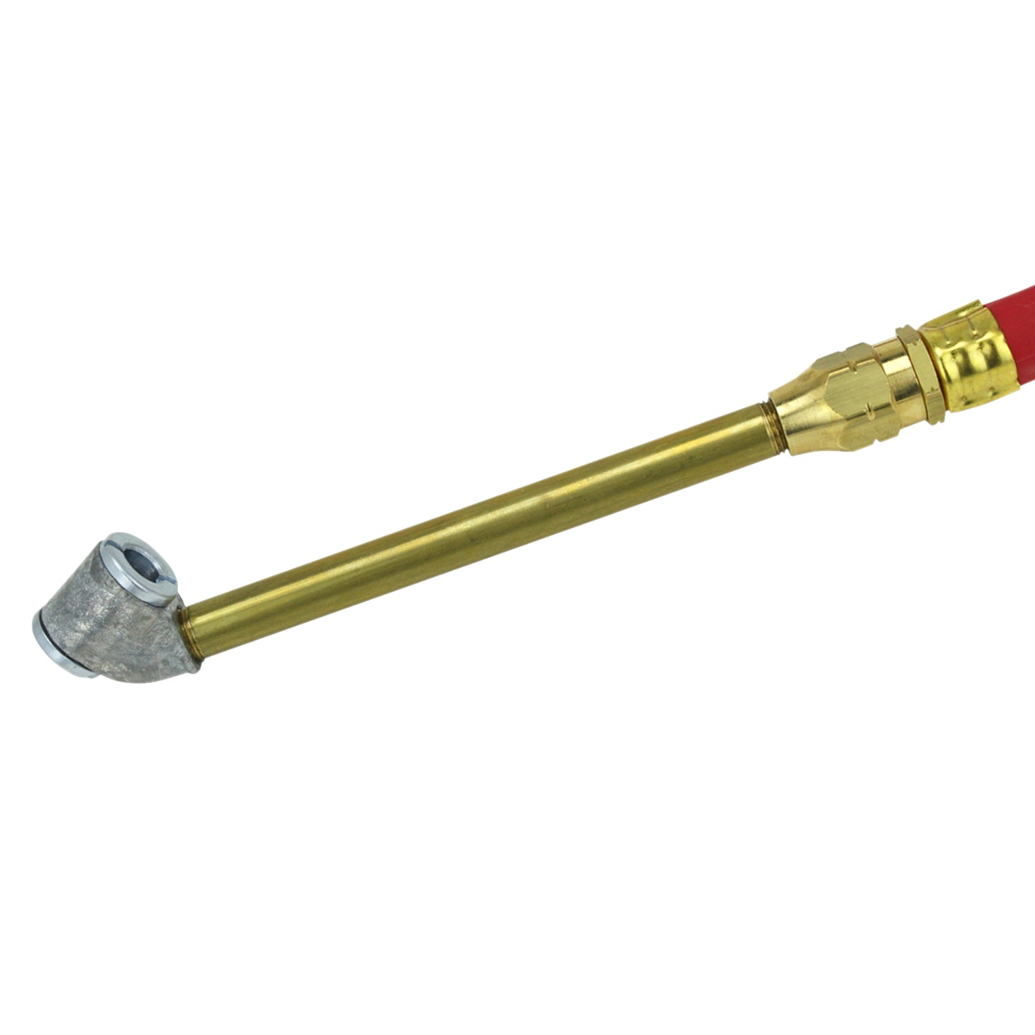 Bayonet Tire Inflator Gauge - Dually Truck Tire Air Chuck Head, 120 Max PSI