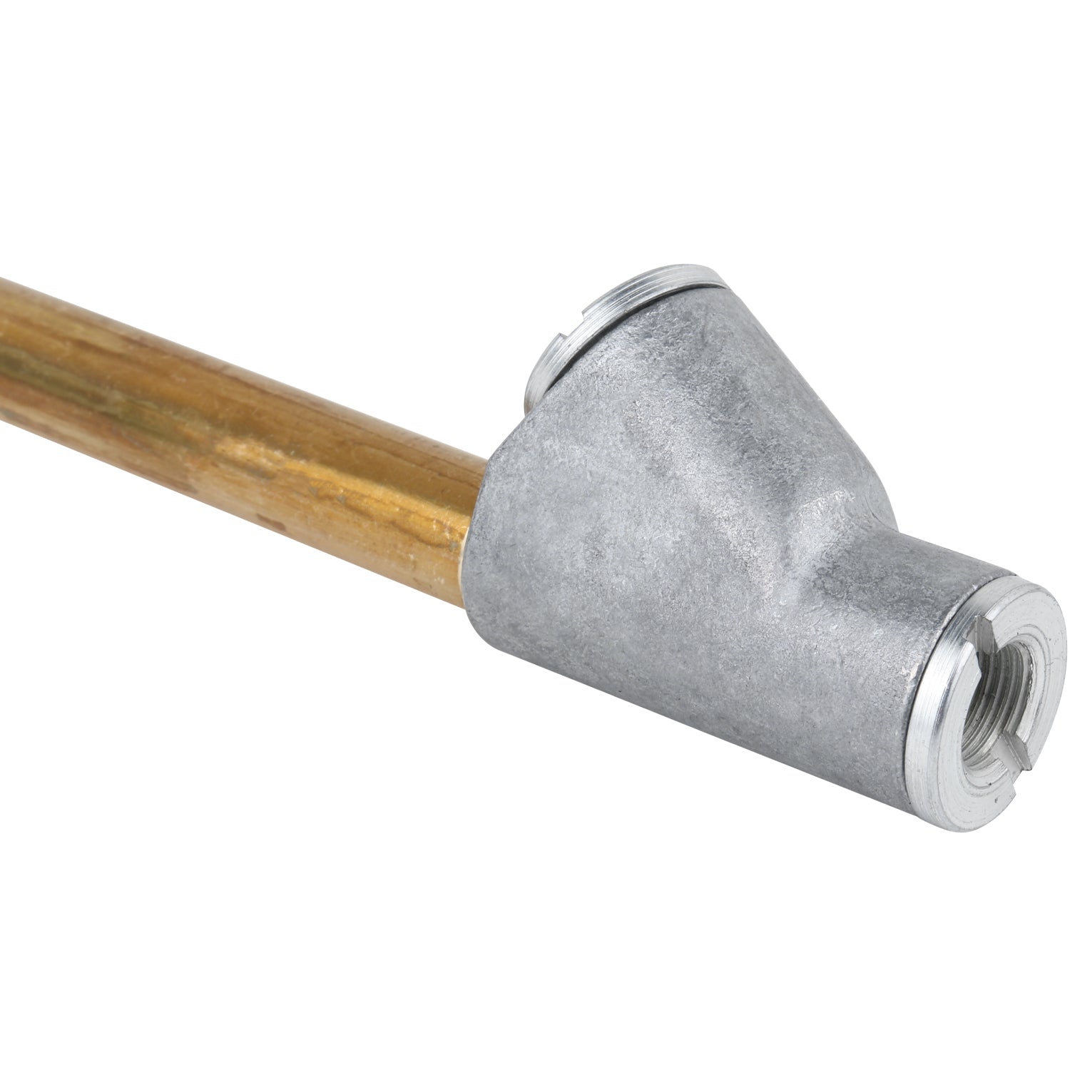 Straight Foot Dual Head Air Chuck for Tire Pressure Guage, 12