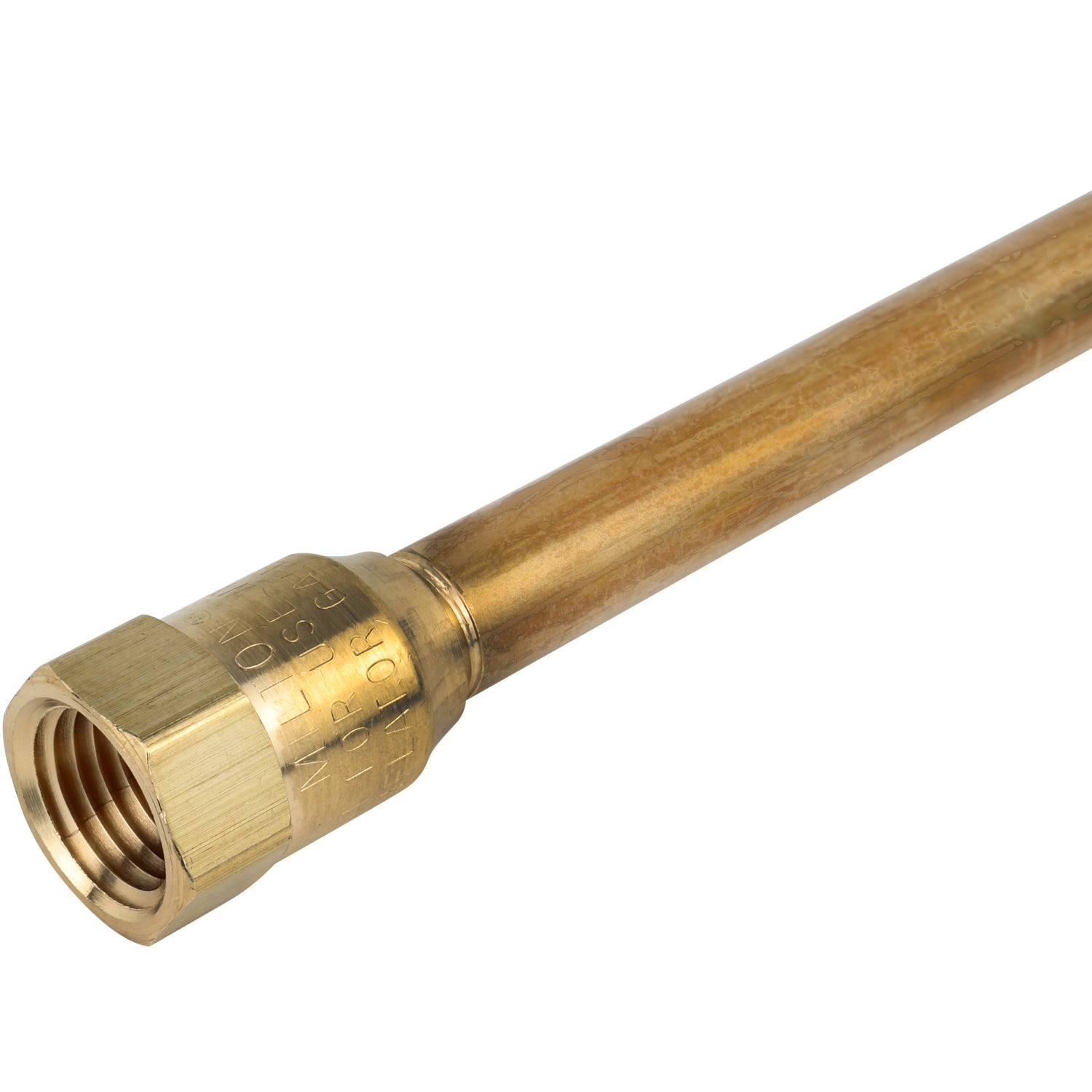 Straight Foot Dual Head Air Chuck for Tire Pressure Guage, 12