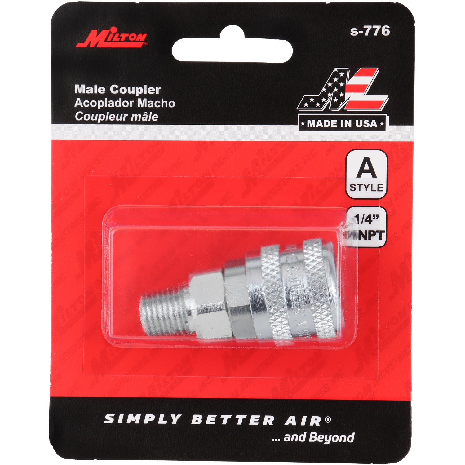 Air Coupler Fitting, A-Style (ARO 210) Air Quick Connect Couplers, 1/4