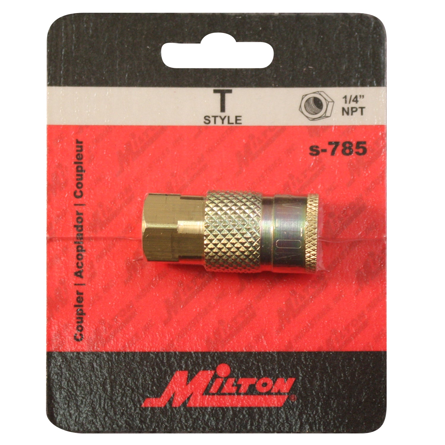 Air Compressor Quick Connect Fitting, 1/4" FNPT Female TStyle Coupler