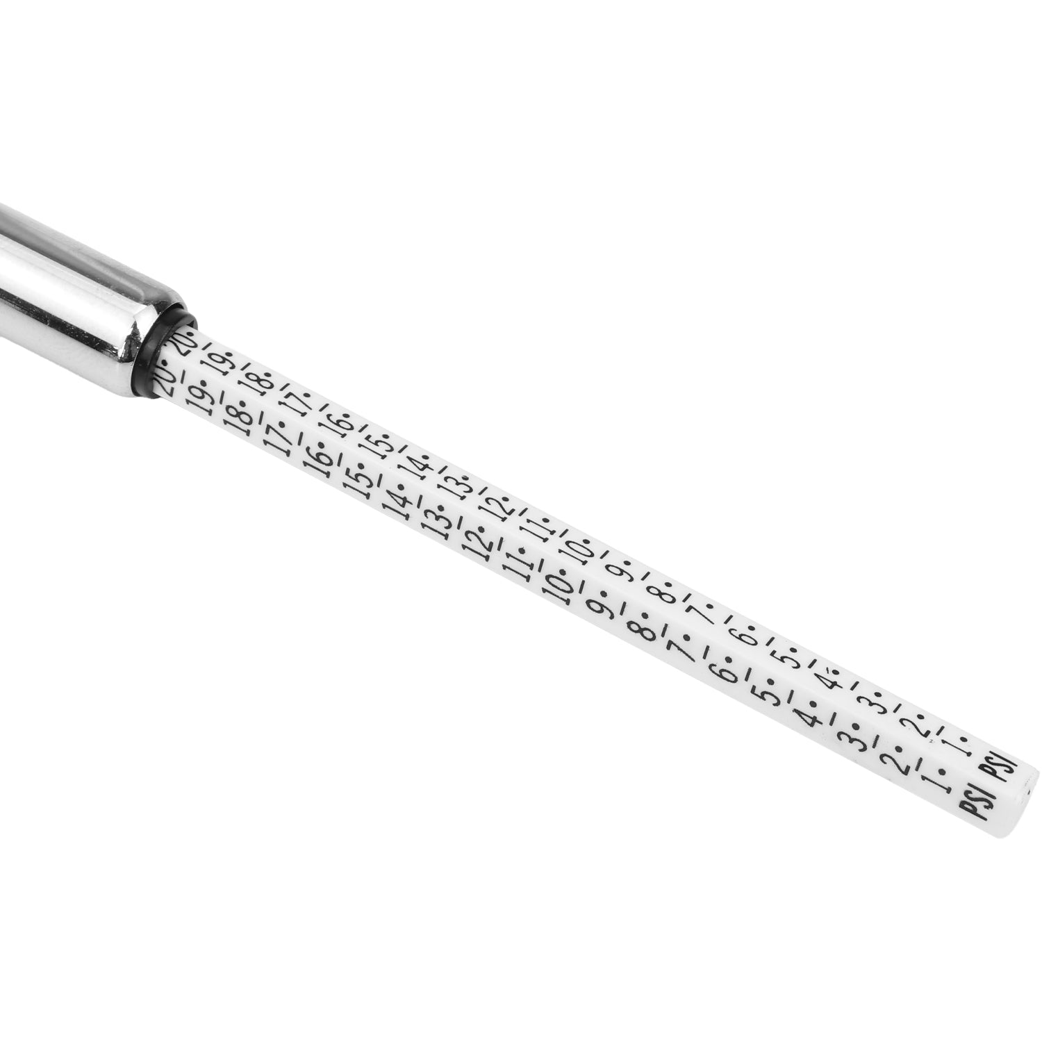 Tire Pressure Gauge, Single Ball Head Air Chuck, Stainless Steel Low-Pressure Pencil Tire Gauge, 2-20 PSI Trucks, RVs, and Cars