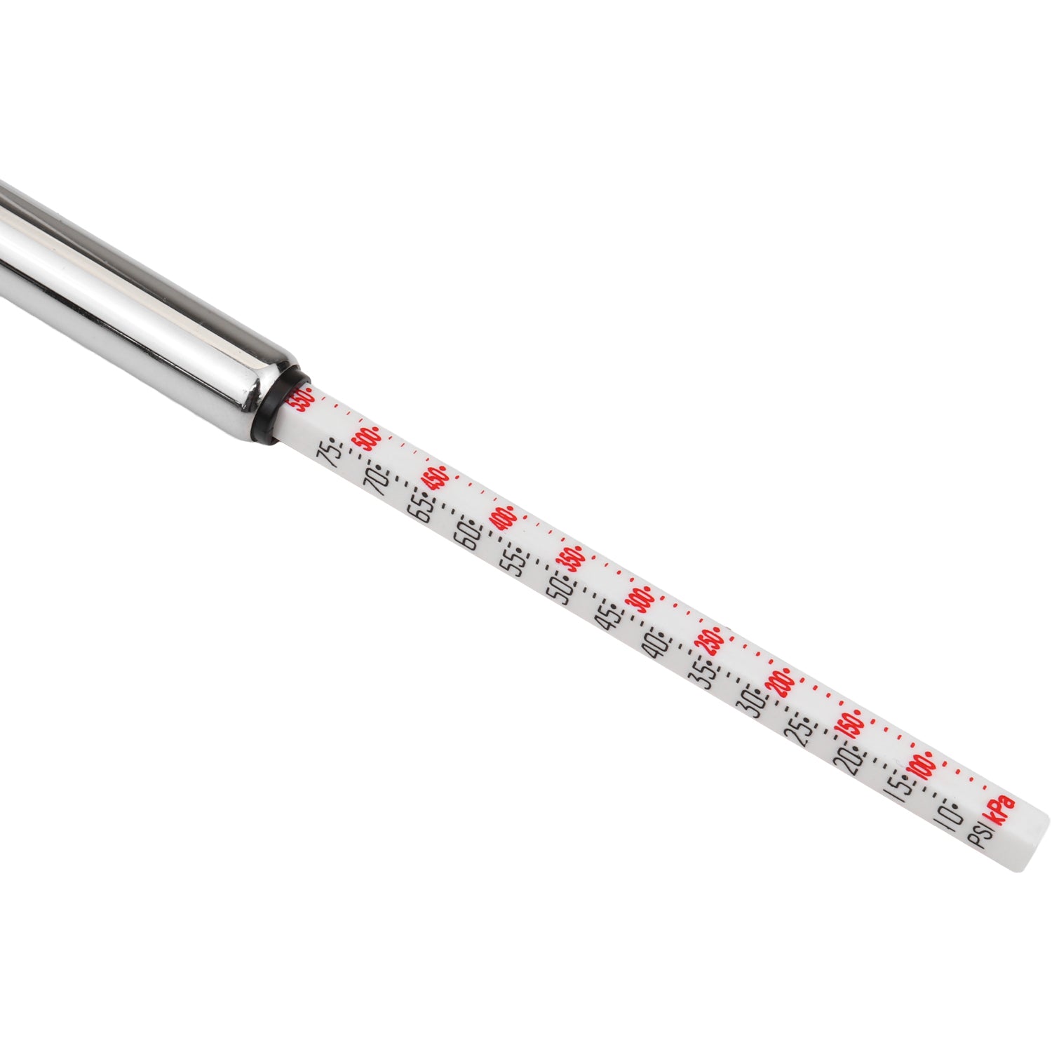 Tire Pressure Gauge with Tire Tread Gauge, Single Ball-Head Air Chuck, Stainless Steel Pencil Tire Gauge, 10-75 PSI