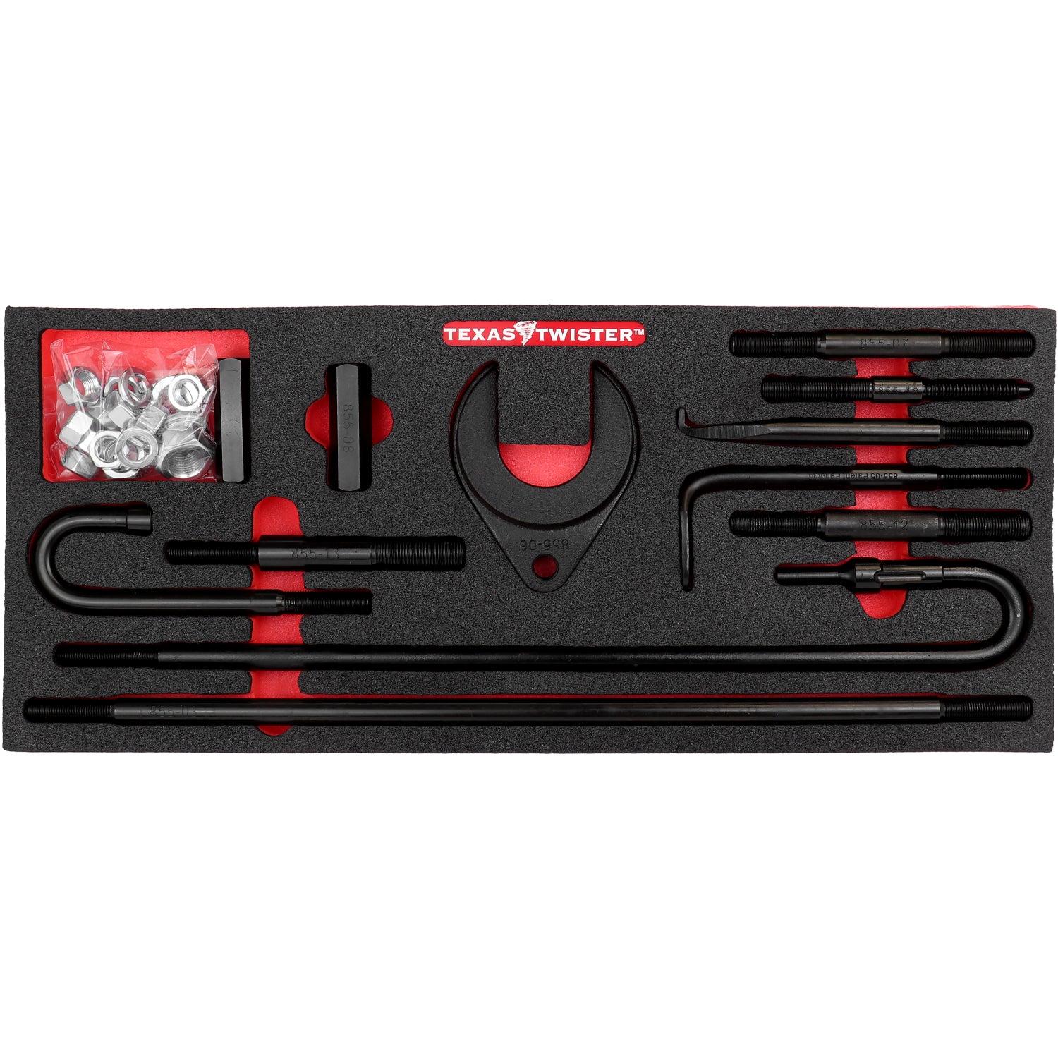 Air Hammer Pulling Kit W/Foam Tray - 34 Pieces - texas Twister - LT855AF