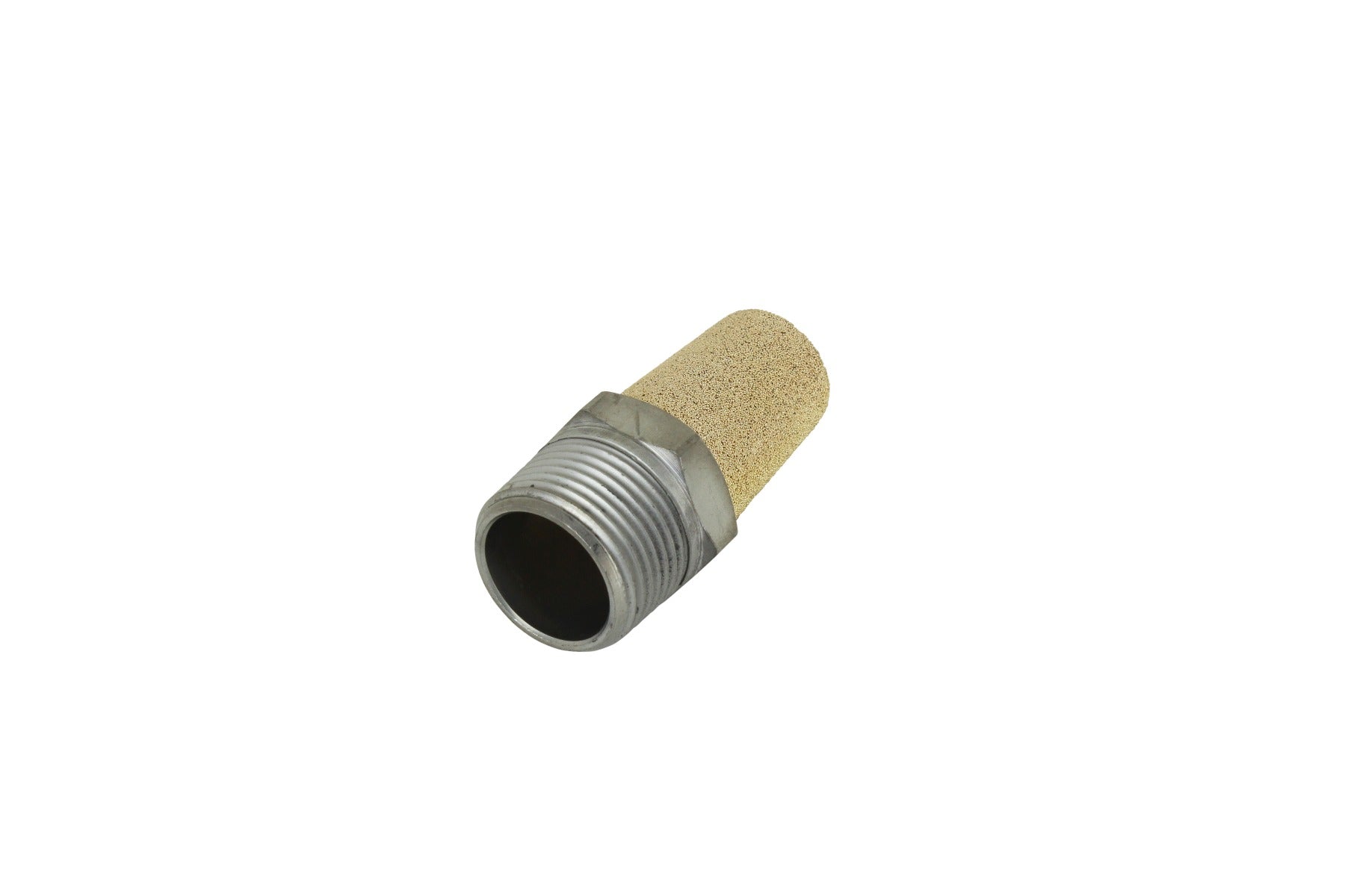 Pneumatic Exhaust Muffler, 3/4” MNPT, 40 Micron Sintered Bronze Silencer/Diffuse Air & Noise Reducer (Box of 25)