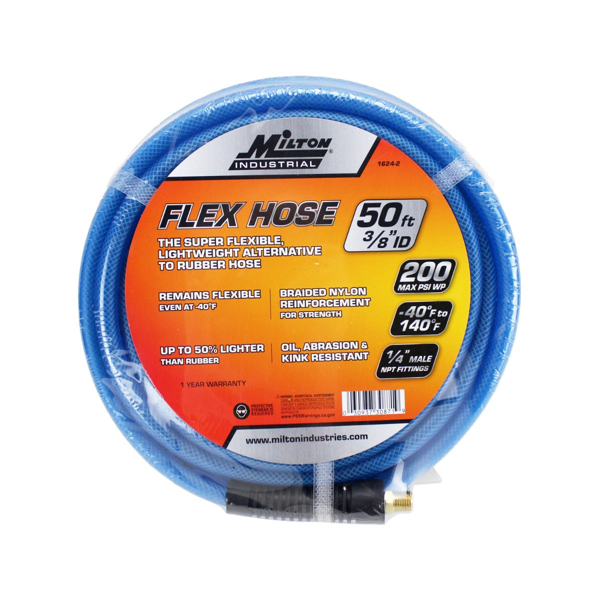 Flex Hose- Flexible, lightweight & braided polyurethane hybrid air hose with bend restrictor