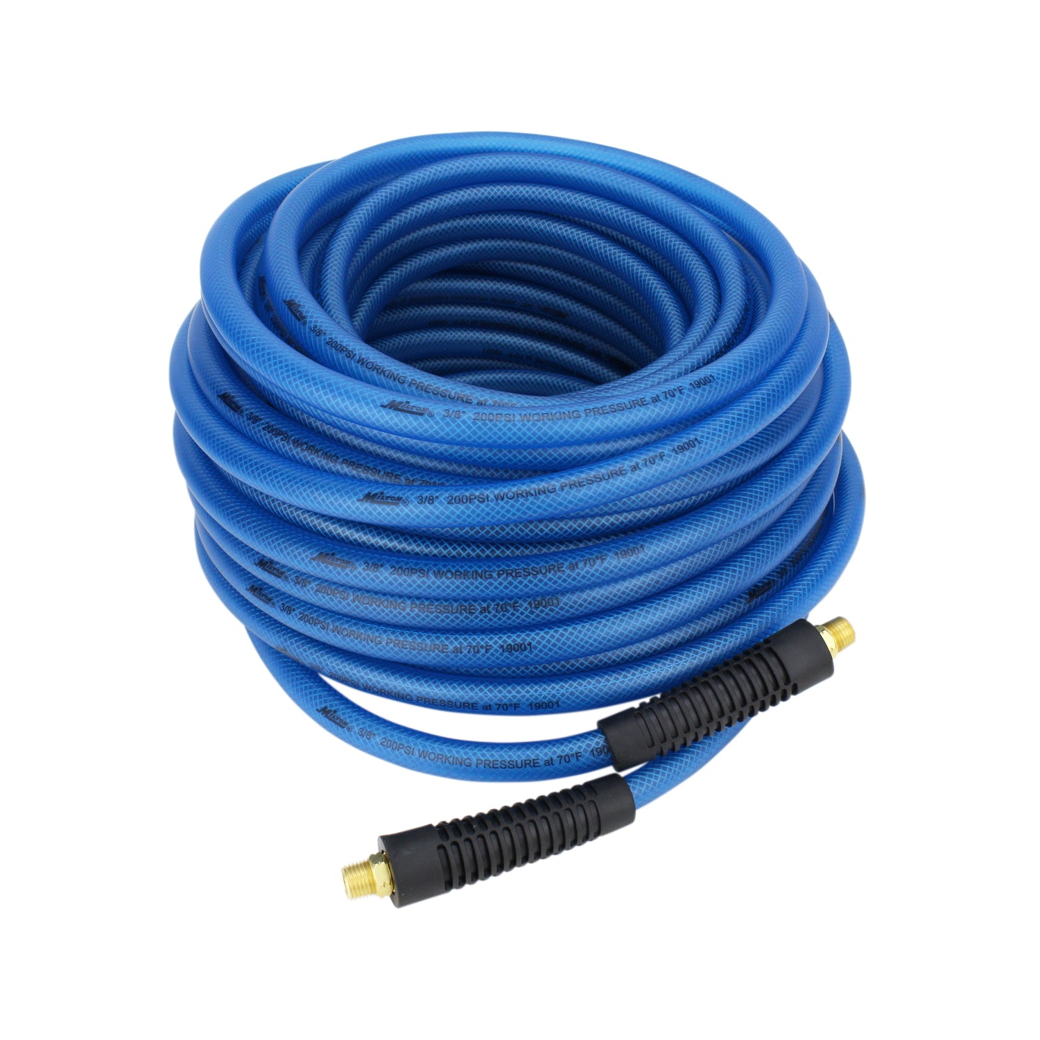 Flex Hose- Flexible, lightweight & braided polyurethane hybrid air hose with bend restrictor-100' length-1/4
