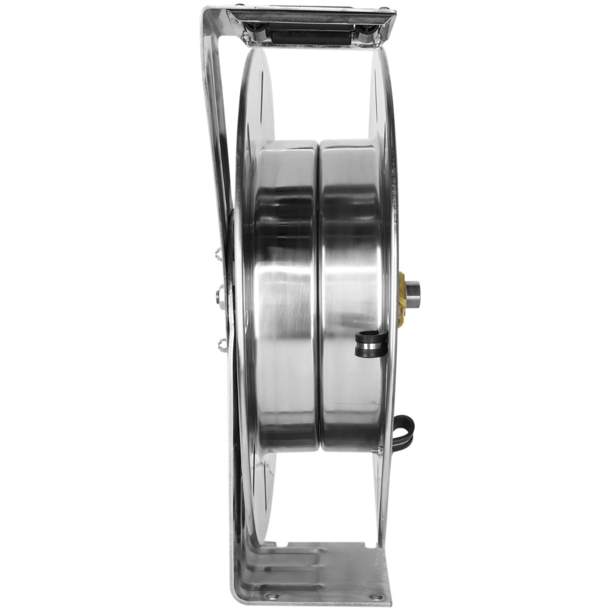 Industrial Stainless Steel Hose Reel Retractable, 1/2 NPT, Hose Capacity  25', 35', and 50', 300 PSI