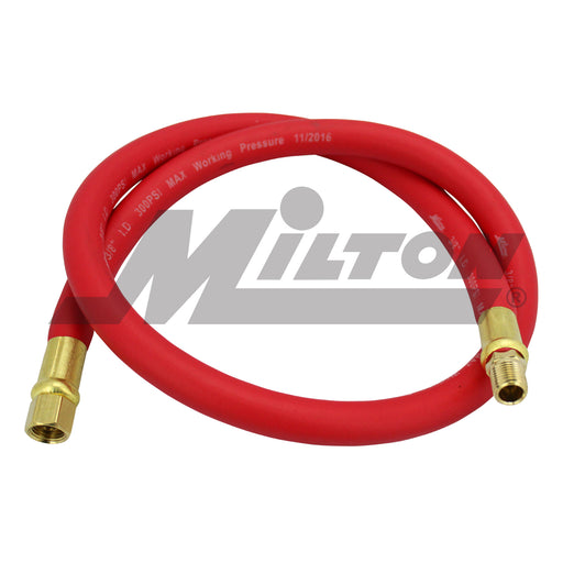 Milton Stainless Steel Hose Reel Retractable, 1/2 ID x 35' EPDM hose w/ 1/2  NPT, 300 PSI — Milton® Industries Inc.