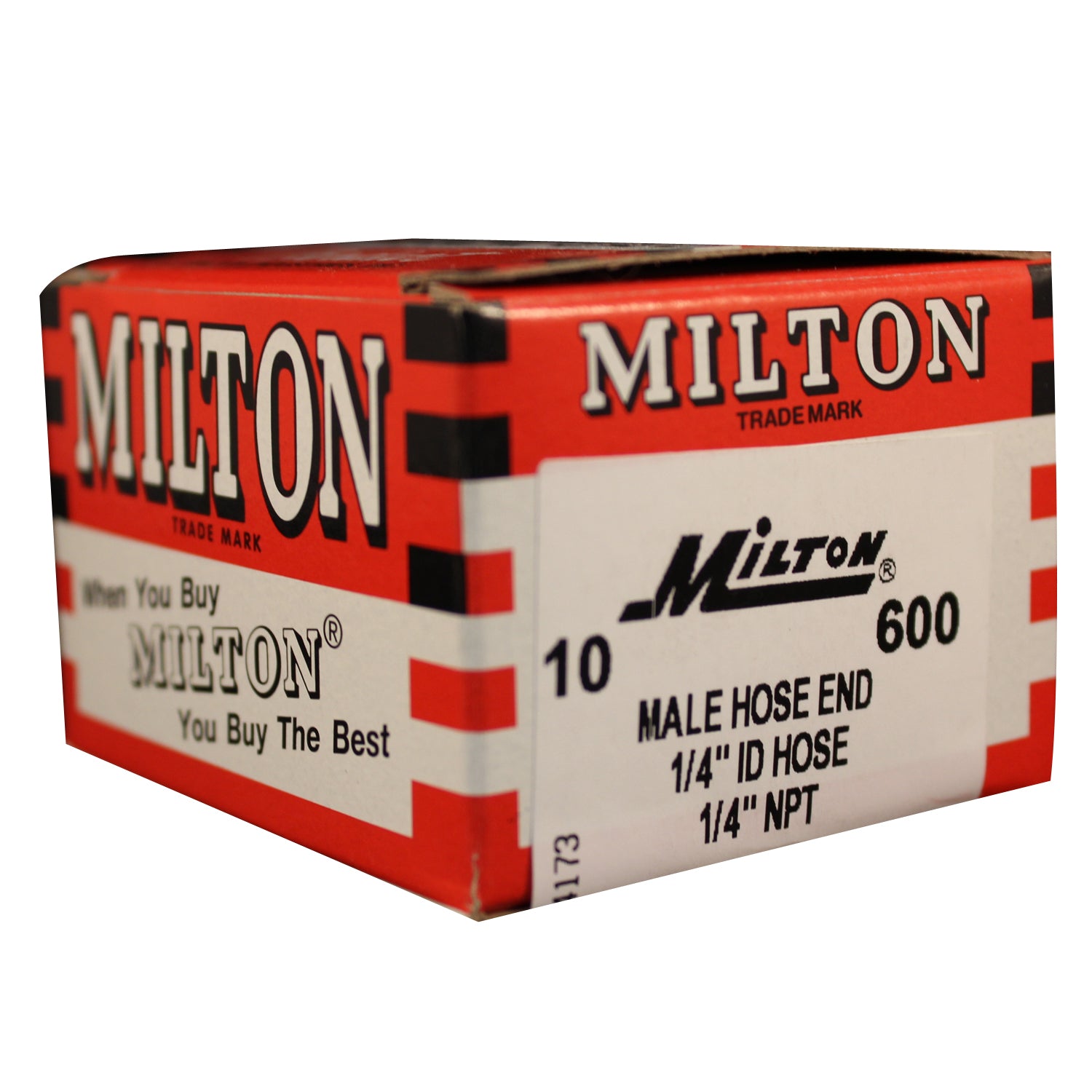 1/4" MNPT 1/4" ID Hose End Fitting Milton Industries — Milton