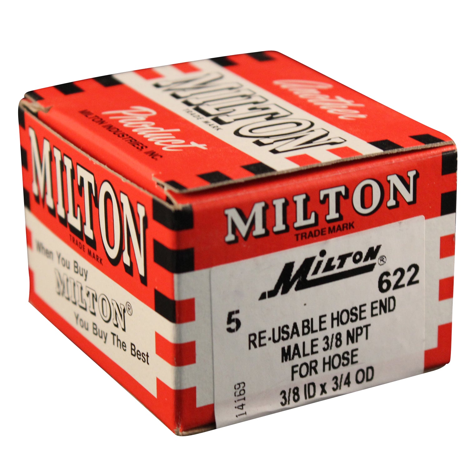 3/8 MNPT Reusable Hose End Fittings  Milton Industries — Milton®  Industries Inc.
