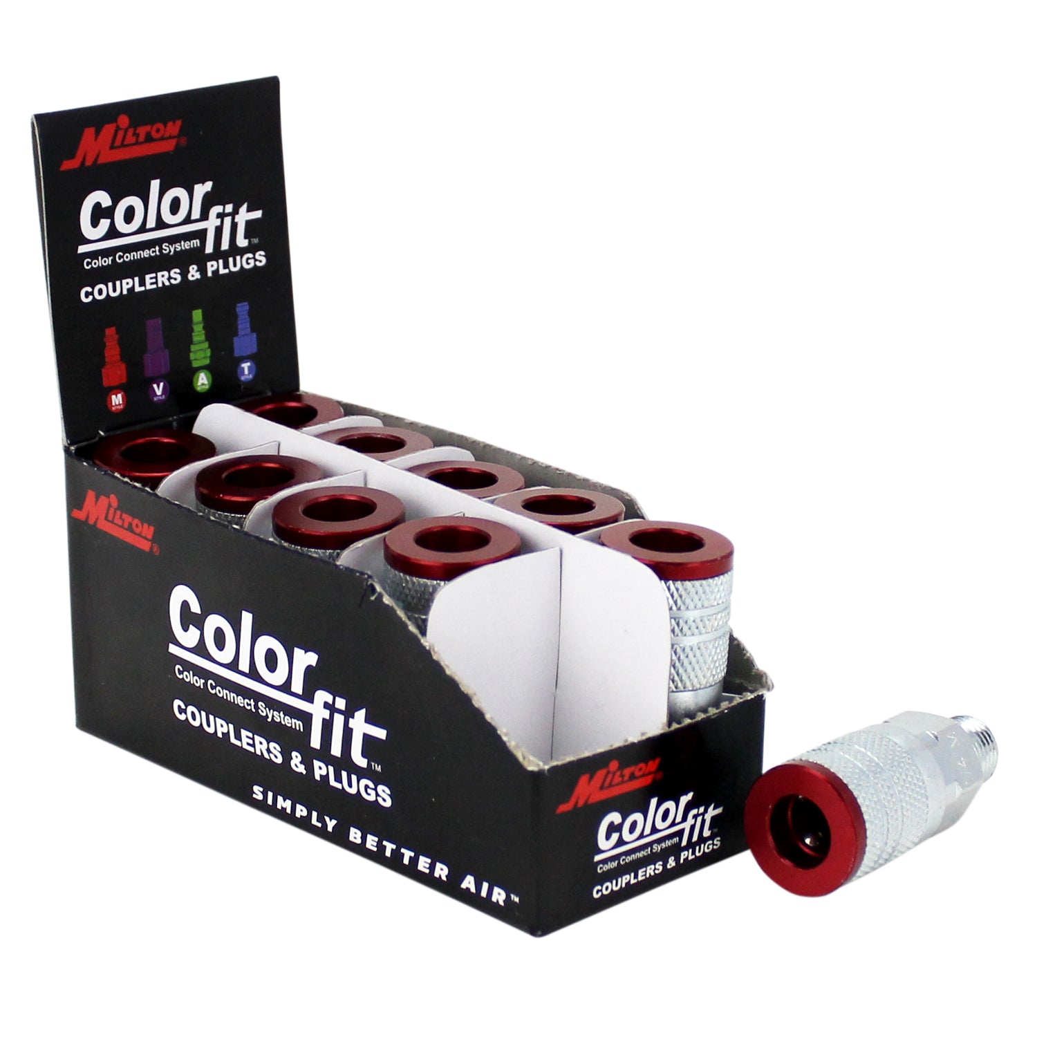 COLORFIT® Couplers (M-STYLE®, Red) - 1/4