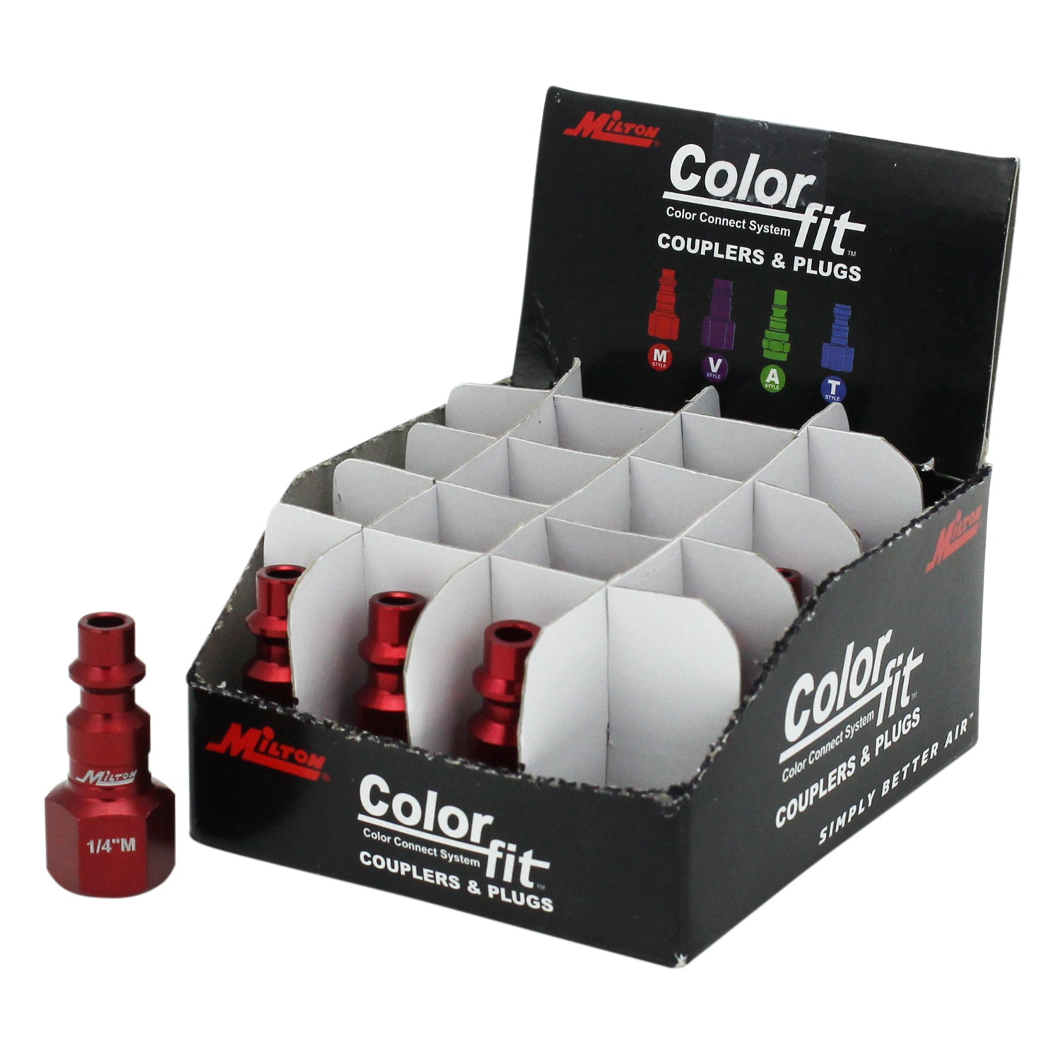 COLORFIT® Plugs (M-STYLE®, Red) - 1/4