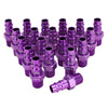 COLORFIT® HIGHFLOWPRO® Plugs (V-Style, Purple) - 1/4" NPT Male (Box of 20)