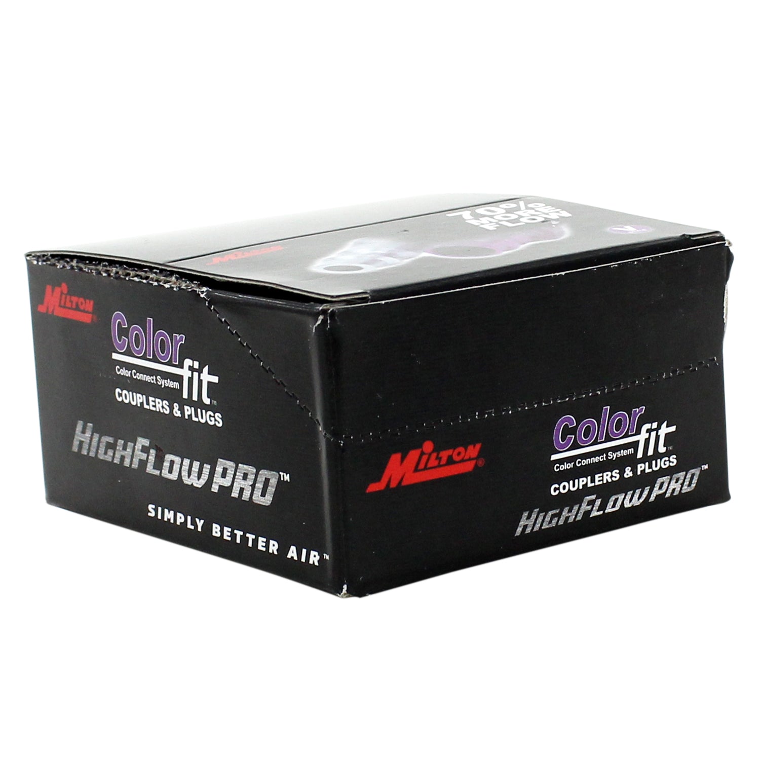 box of HIGHFLOWPRO® Plugs (V-Style, Purple)