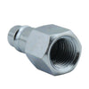 HIGHFLOWPRO® 1/4" FNPT V-Style/Euro Interchange Steel Air Plug Fitting (High Volume Low Pressure Application)