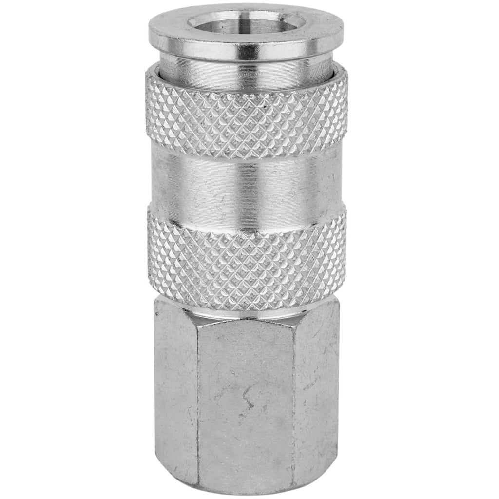 1/4" FNPT High Flow (V-Style) Quick-Connect Steel Coupler (Box of 100)