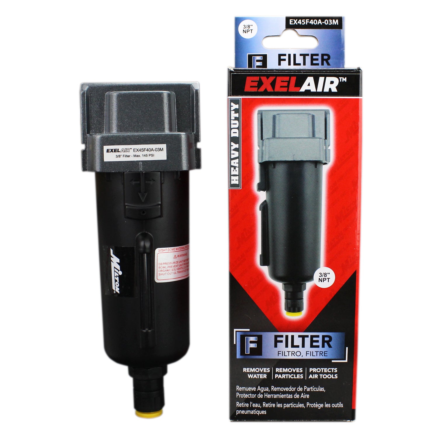 EXELAIR® FRL Air Filter, 3/8