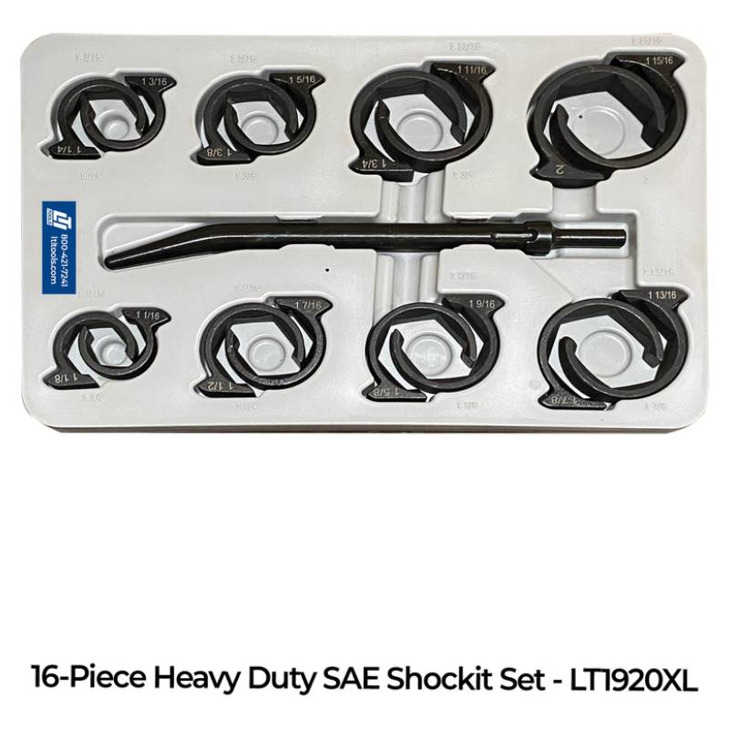Heavy Duty Sae & Metric Shockit™ Socket Line Wrench Set Industrial/Hydraulic Fittings Removal 16-Piece