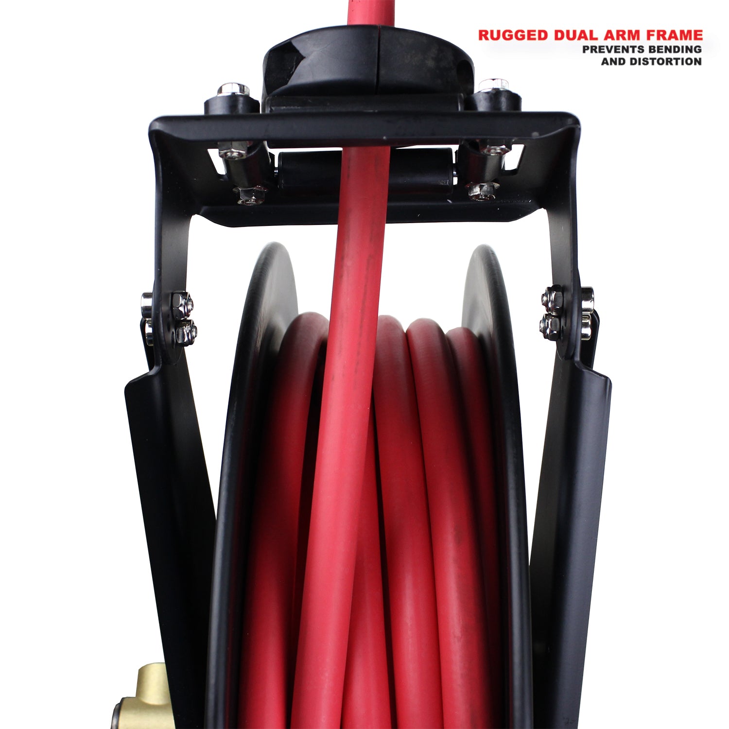 Hose reel and cable reel, Manual hose reel - Painted steel hose
