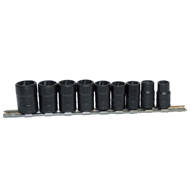 3/8″ Drive 9 Piece Twist Socket Fastener Removal Systems