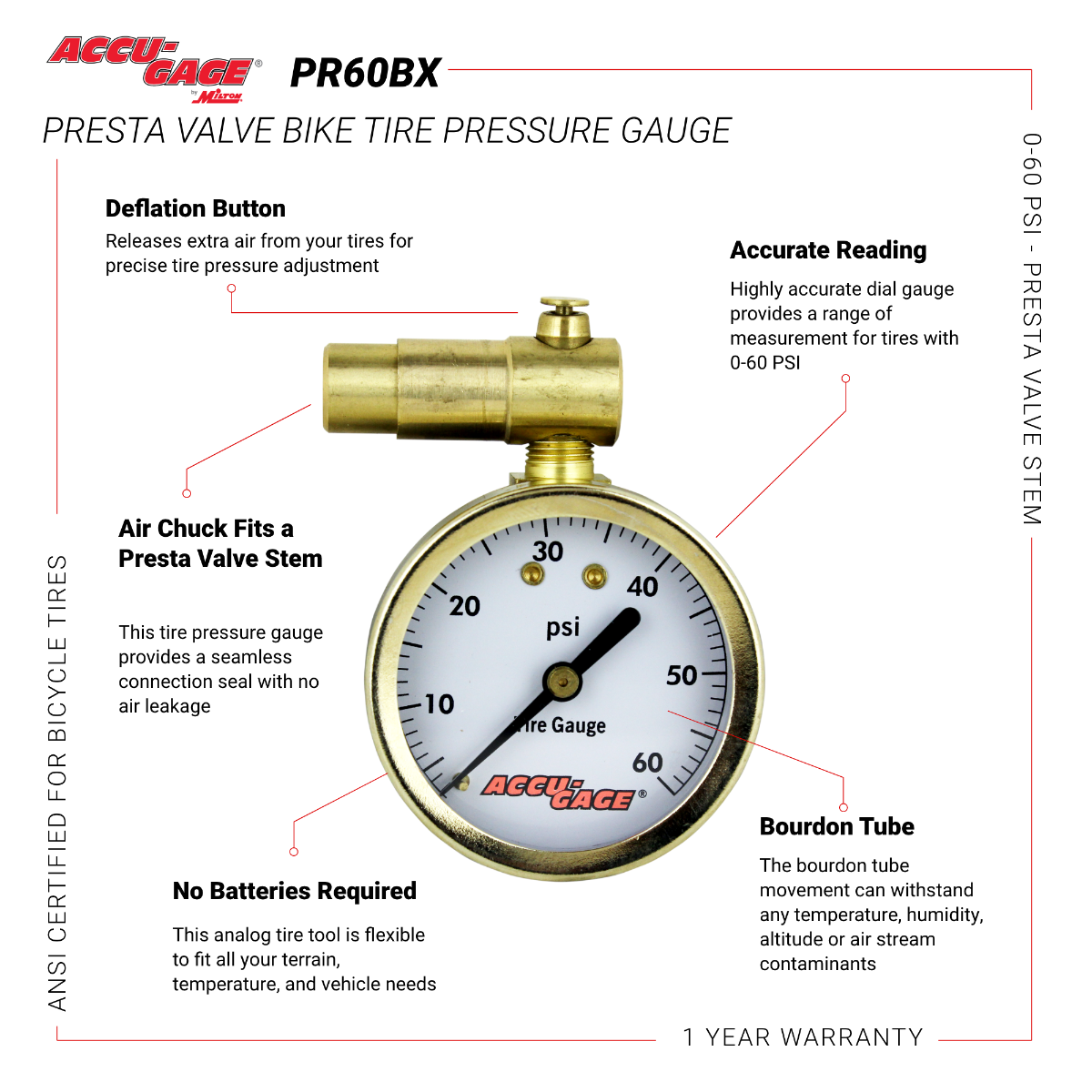 Best tire pressure gauge for presta best sale valves