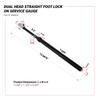 Dual Foot Straight Lock-On Chuck Service Gauge, Matte Black Poly Finish -13" 10-160 PSI